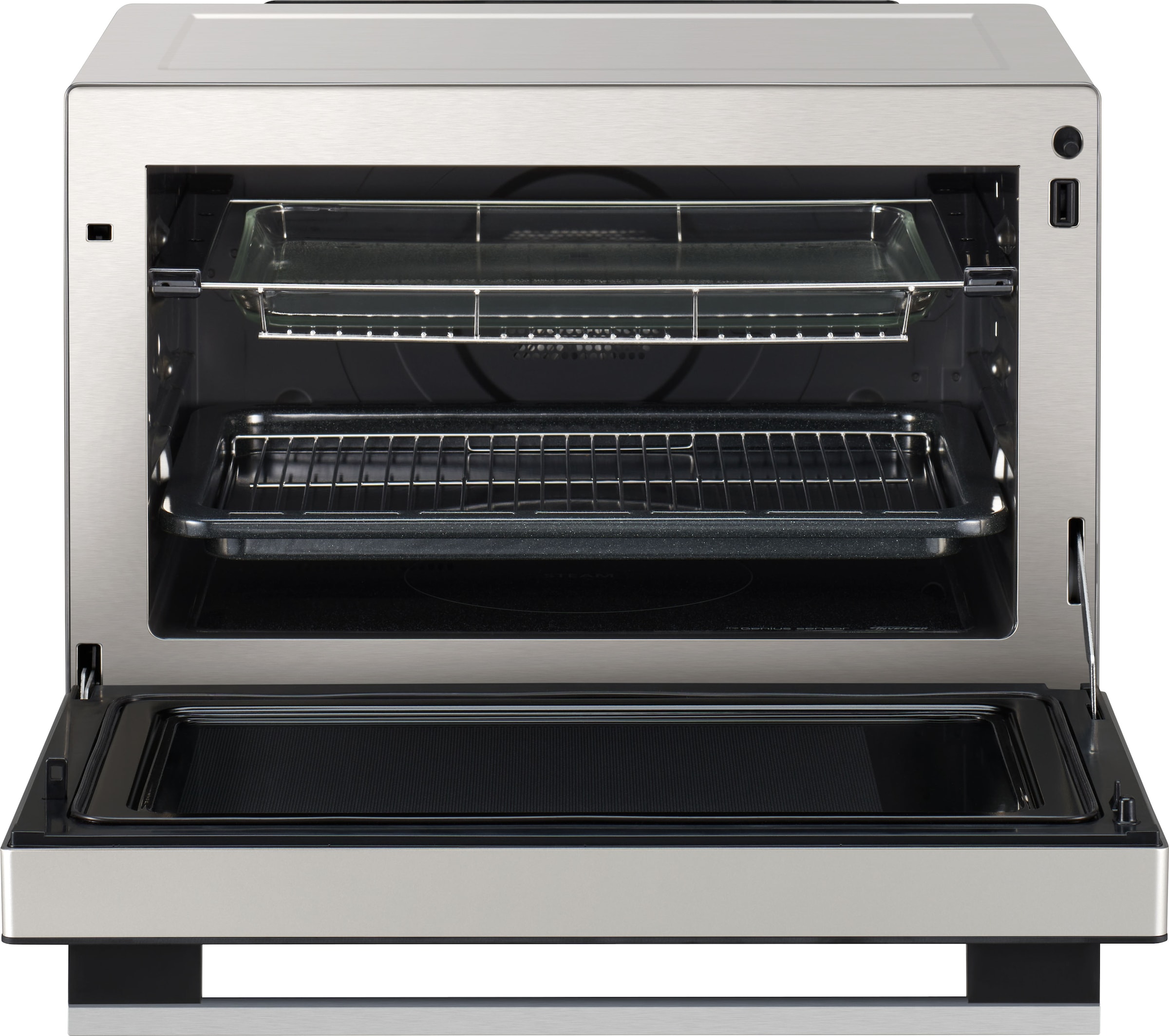 Panasonic Mikrowelle »NN-CS89LBGPG«, Mikrowelle-Dampfgarfunktion-Grill und Heißluft, 1000 W