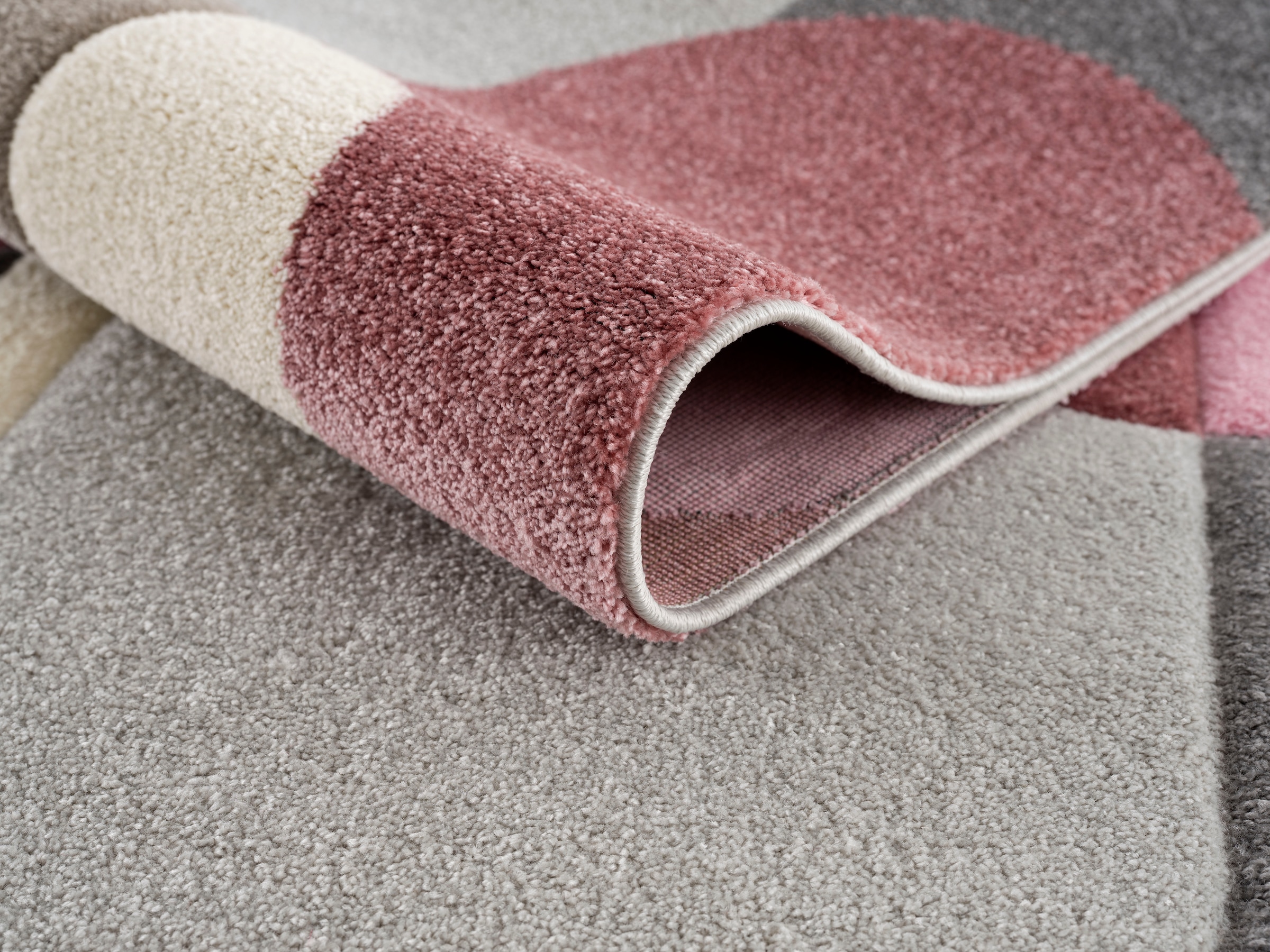 my home Teppich »Pautz«, rechteckig, handgearbeiteter Konturenschnitt, Hoch- Tief-Effekt, wende-Teppich bequem und schnell bestellen