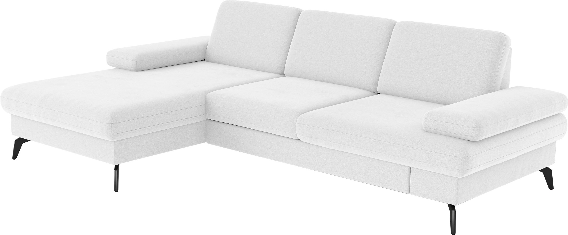 sit&more Ecksofa »Morris L-Form, inkl. Sitztiefenverstellung«, wahlweise mit Armteilverstellung, Bettfunktion & Bettkasten