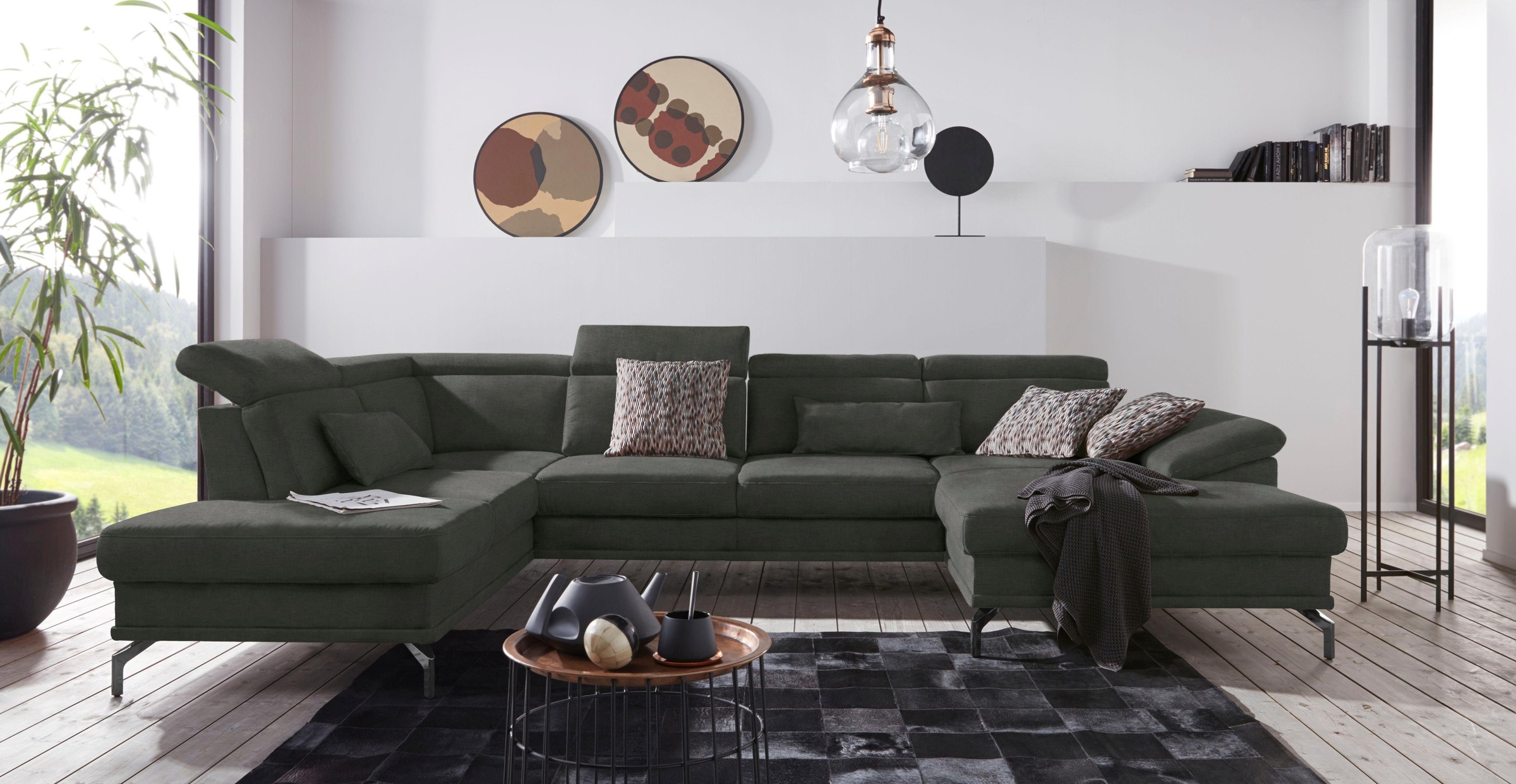 sit&more Wohnlandschaft "Scorpio U-Form", inklusive Sitztiefenverstellung, günstig online kaufen