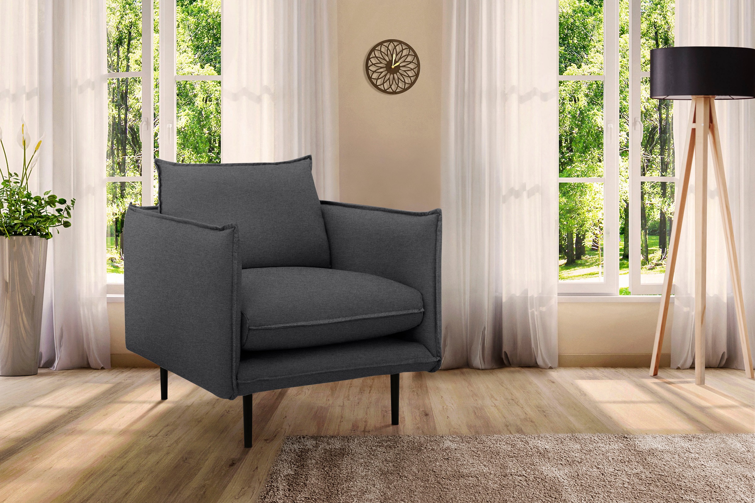 INOSIGN Sessel »Somba«, mit dickem Keder und eleganter Optik