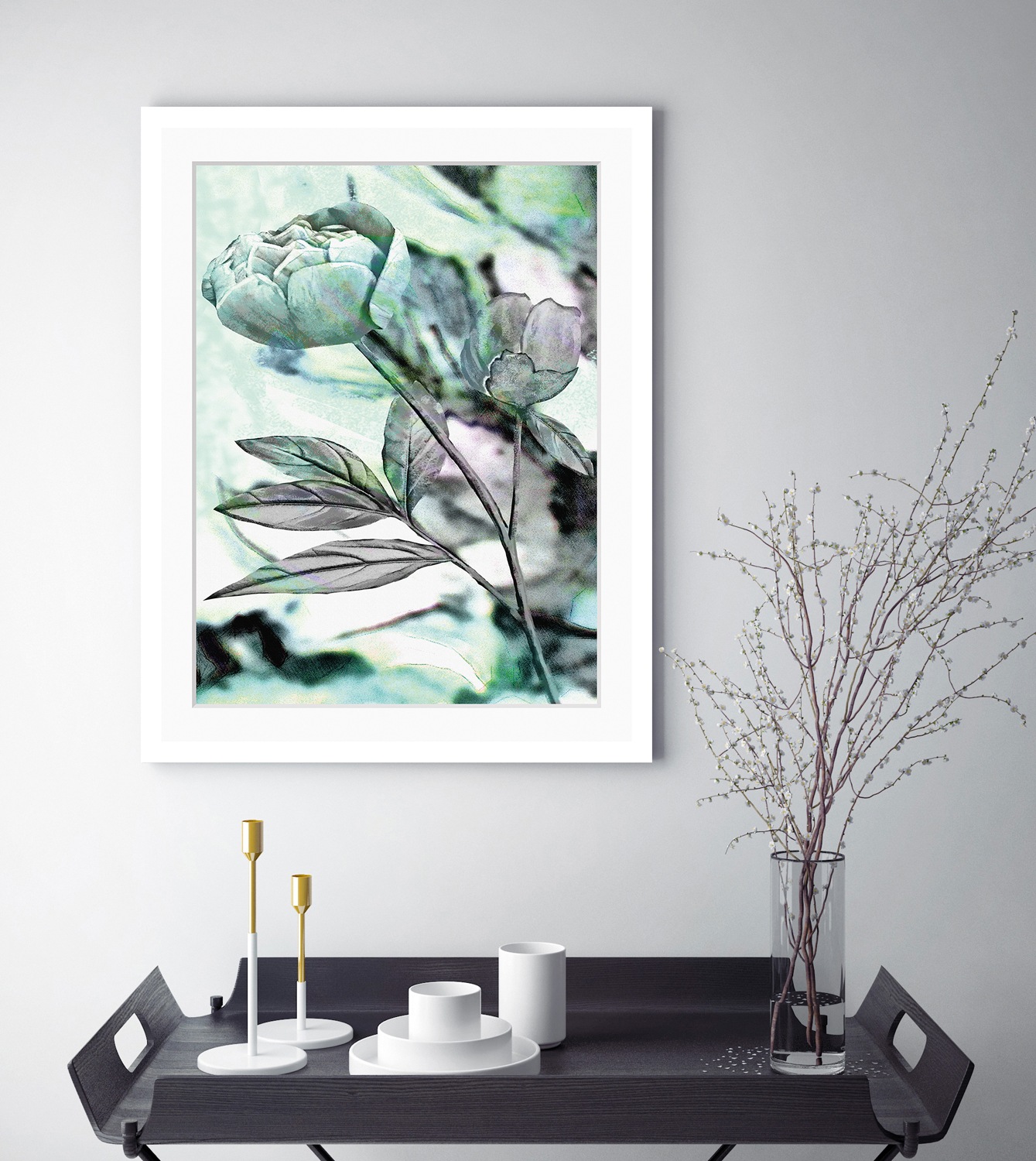 queence Bild »Elise«, Blumen, gerahmt, Rose günstig online kaufen