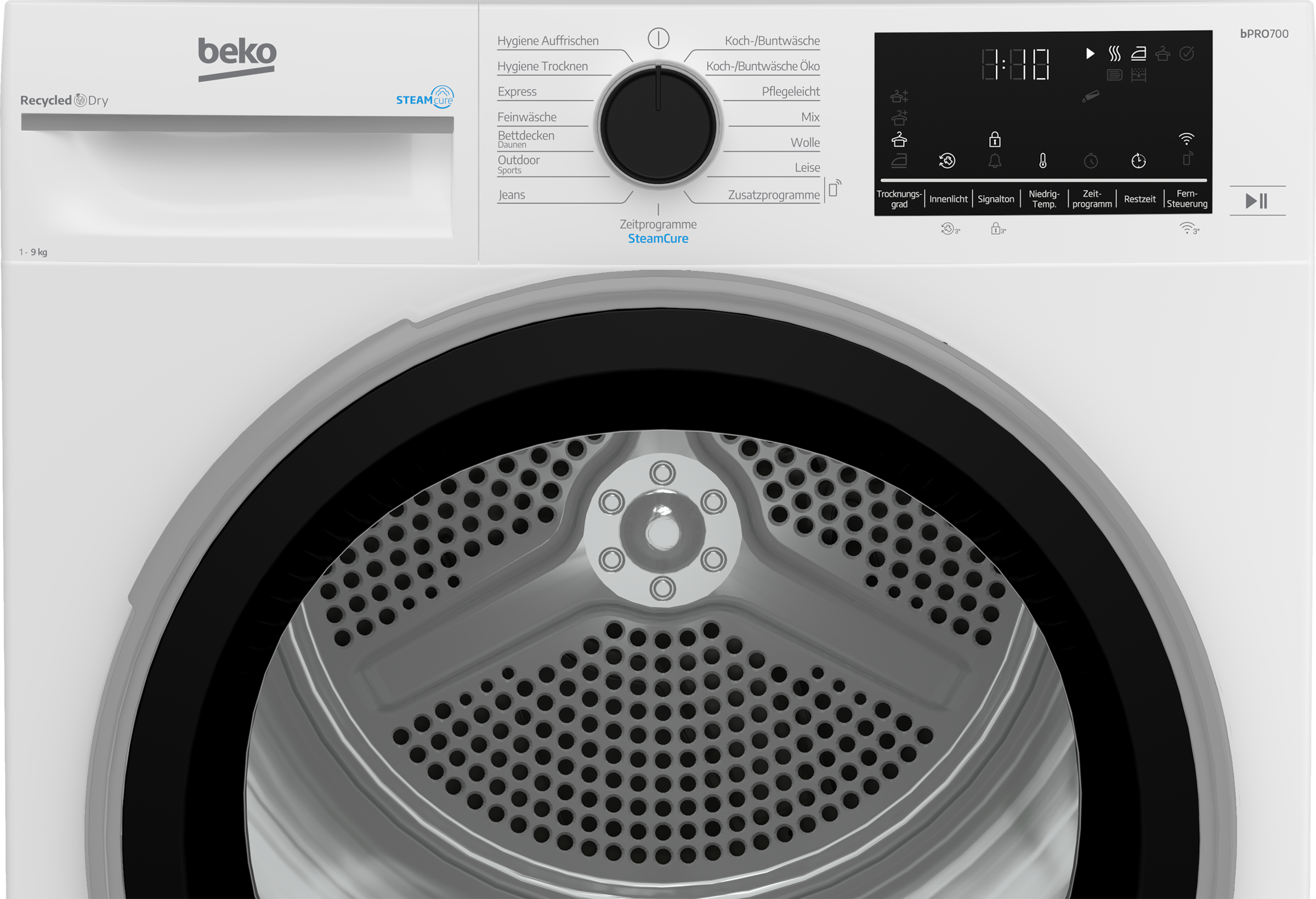 BEKO Wärmepumpentrockner »B7T89209« Die AquaWave® Trommel bewegt die Wäsche sanft und effektiv