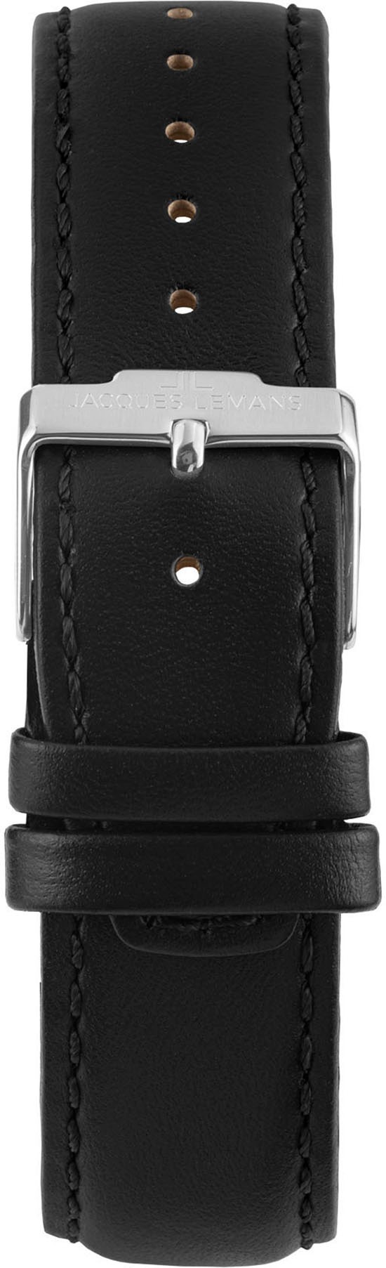 Jacques Lemans Quarzuhr »Derby«, Armbanduhr, Herrenuhr, Lederarmband, analog, Tag, kleine Sekunde
