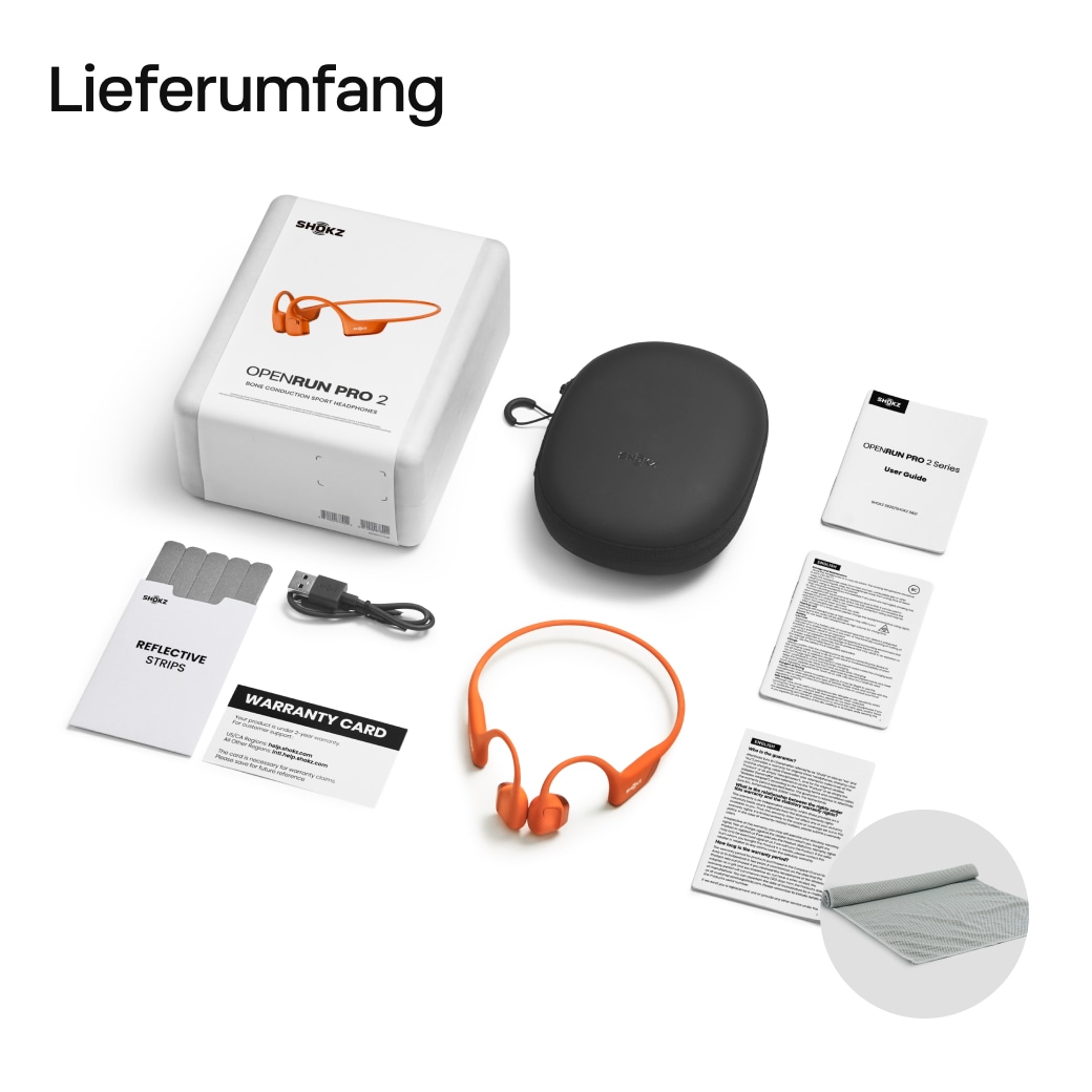 Shokz Open-Ear-Kopfhörer »OpenRun Pro 2 + Cooling Towel«