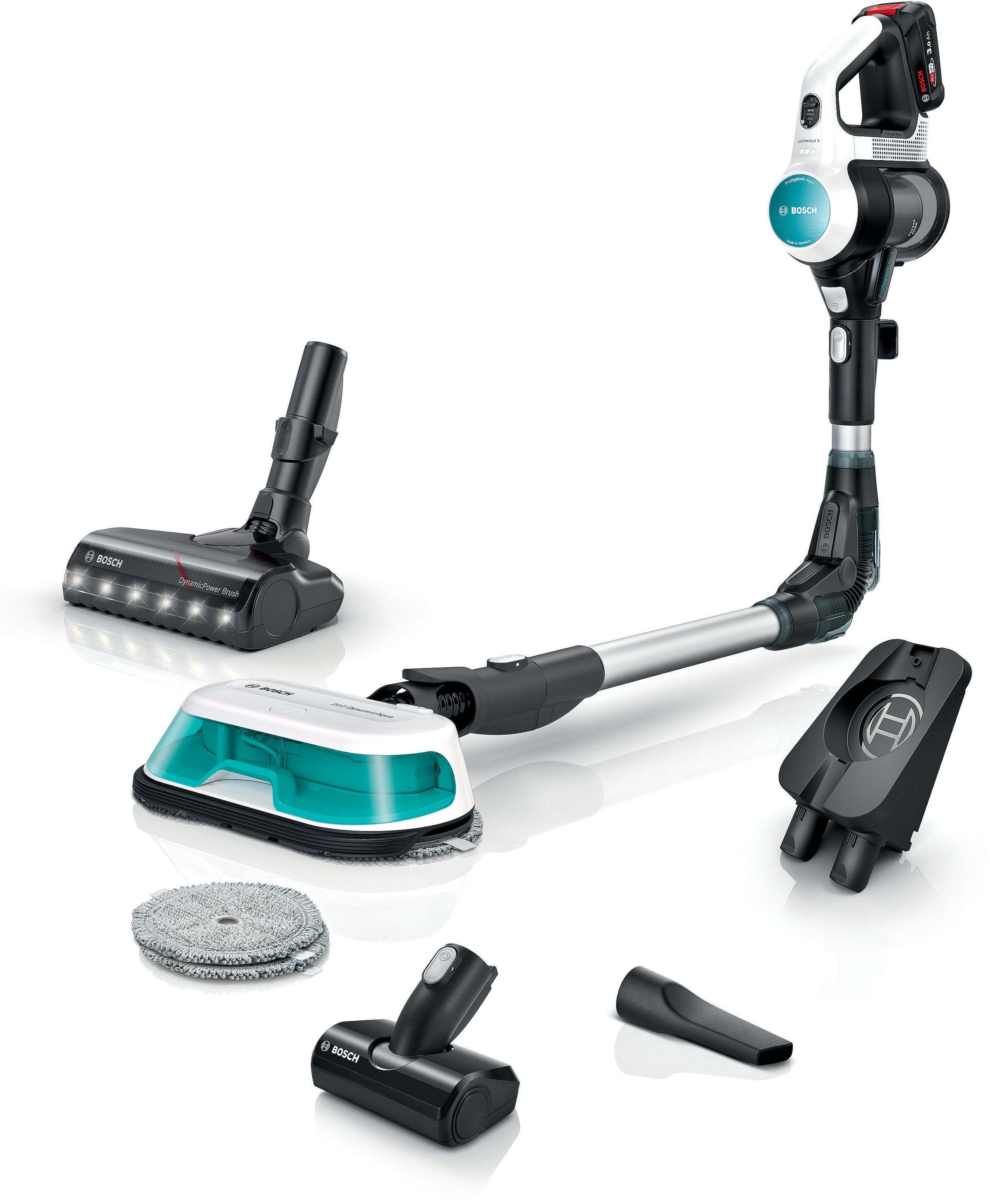 BOSCH Akku-Stielstaubsauger »Unlimited 7 ProHygienic Aqua BKS71HYG4, 2in1 S günstig online kaufen