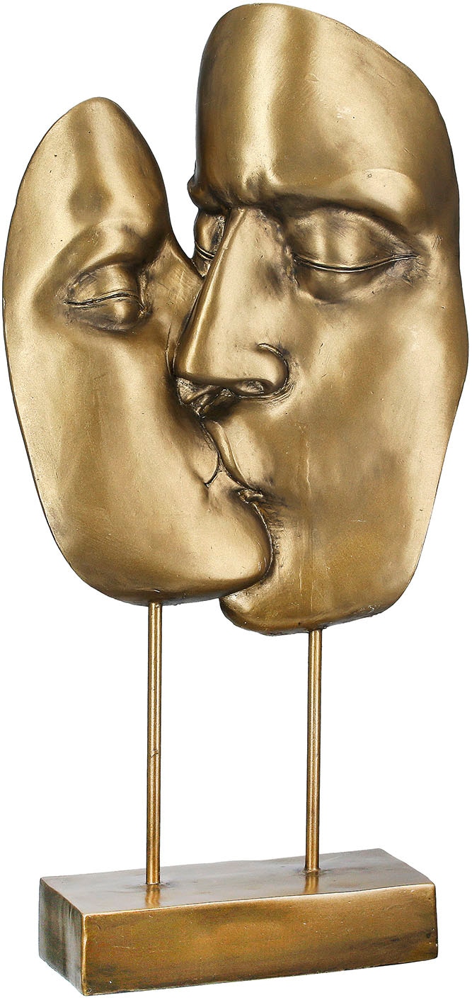 Casablanca by Gilde Dekoobjekt »Skulptur Kuss goldfarben H. 41,5 cm« günstig online kaufen