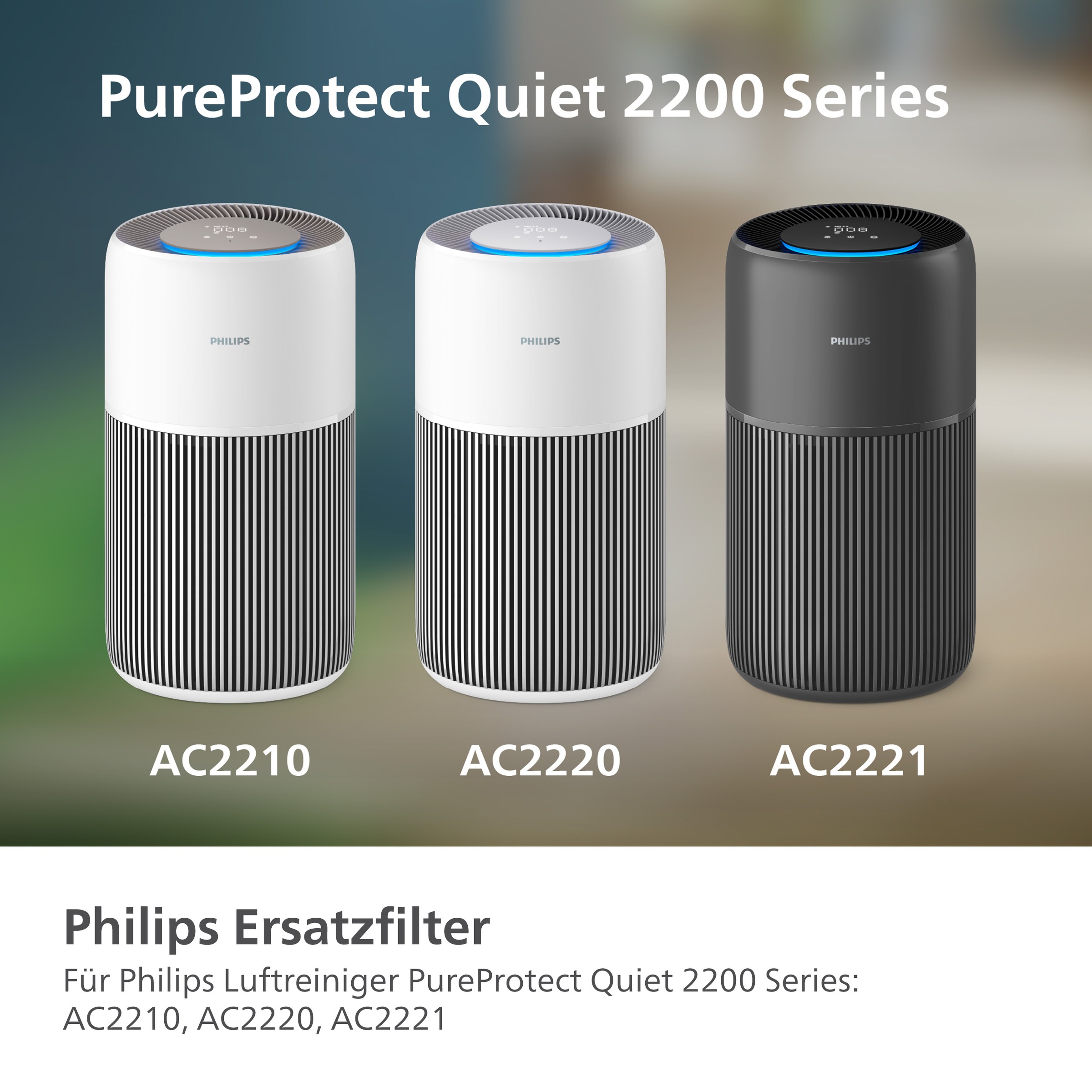 Philips Ersatzfilter »FY2200/30 HEPA NanoProtect Filter«, (1 tlg.), bis zu 3 Jahre verwendbar, 1 Filter im Lieferumfang