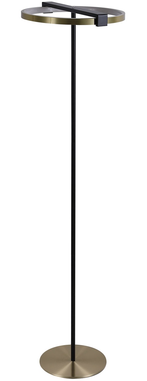 Searchlight Stehlampe »Aerial LED Floor Lamp, Gold and Black Metal« LED-Modul 1 Stk. Extra-Warmweiß