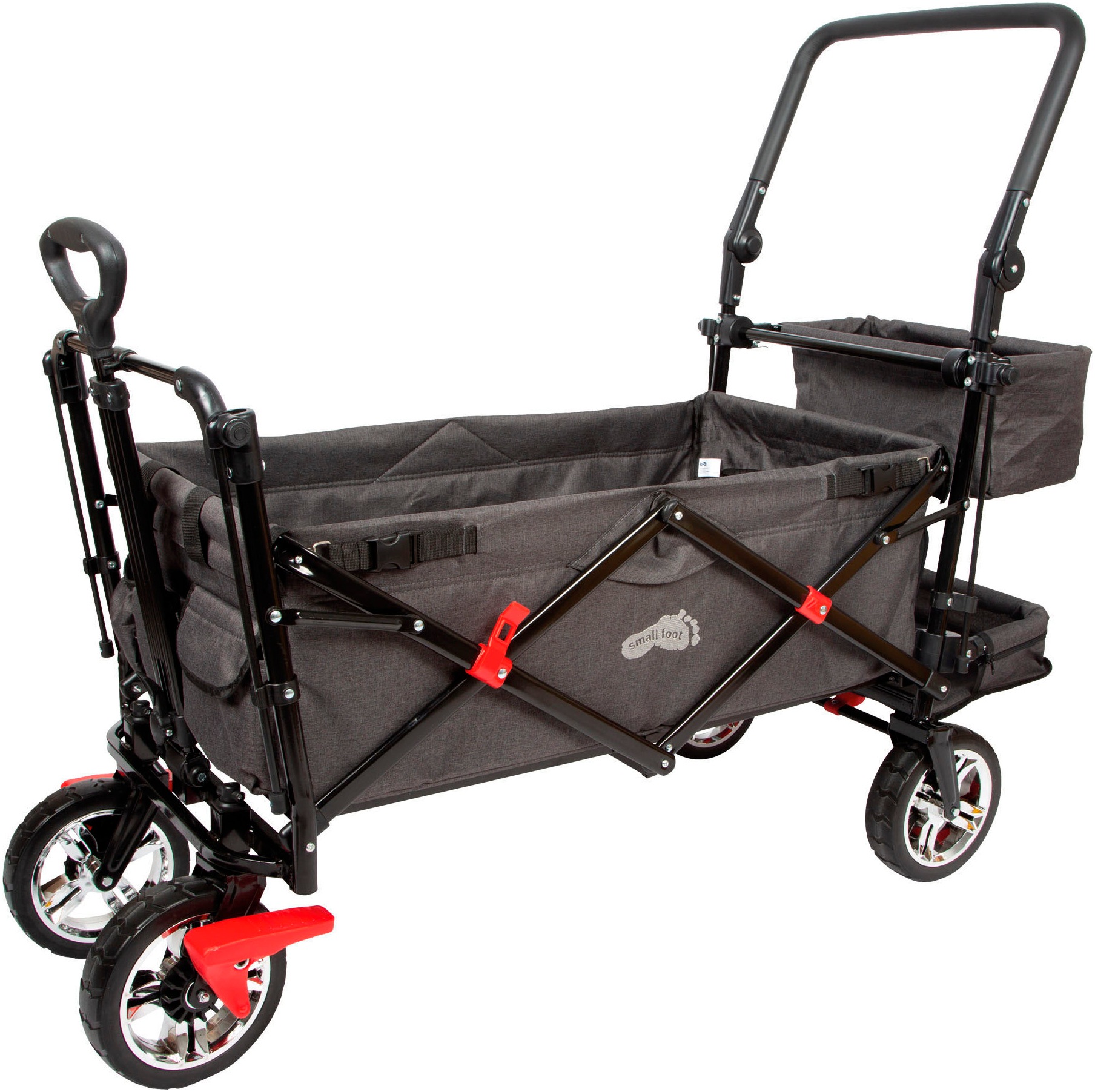 Small Foot Bollerwagen »Bollerwagen mit Dach« mit Regencover, faltbar