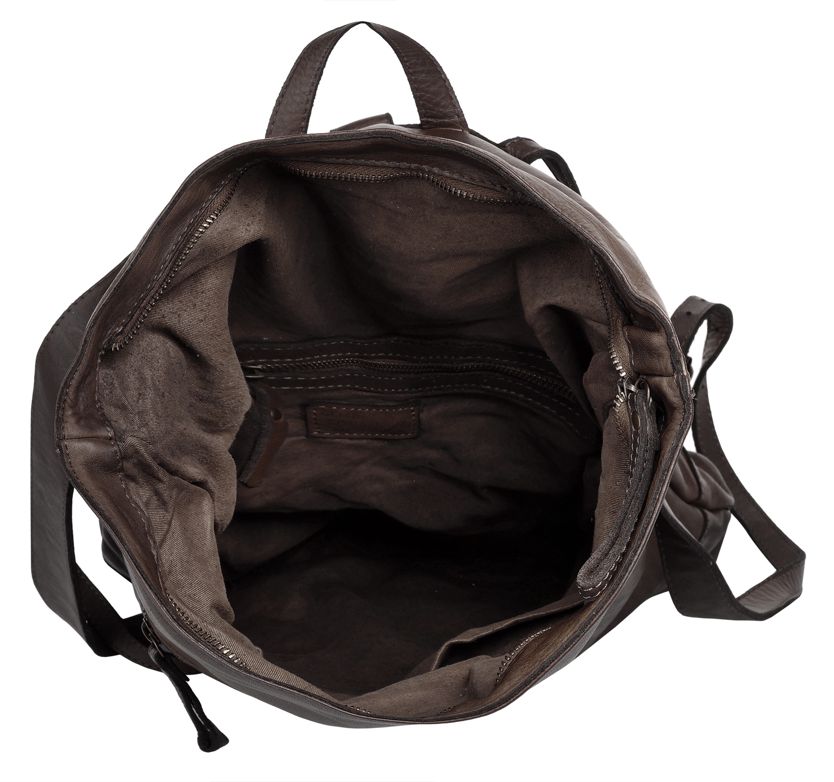 forty° Tagesrucksack, echt Leder, Made in Italy