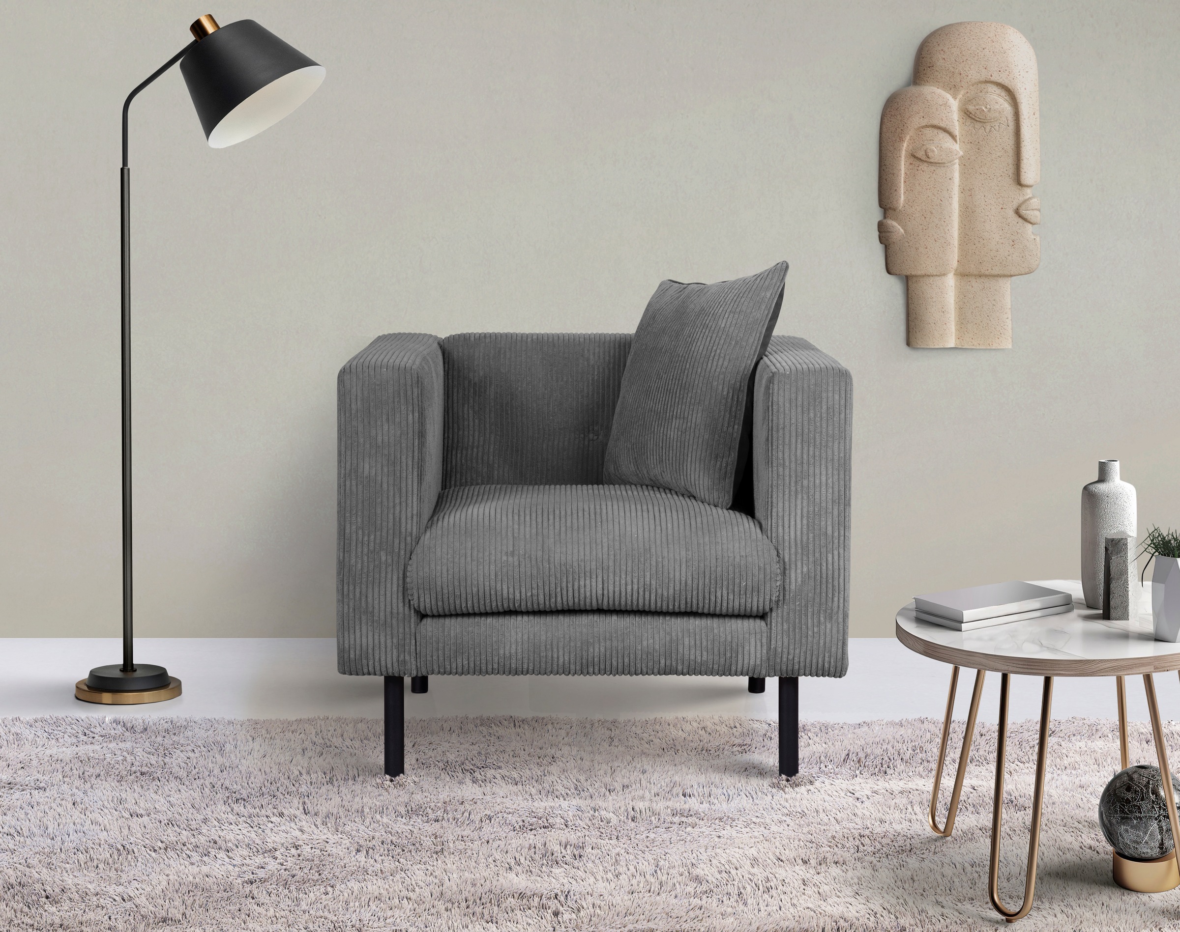 Home affaire Sessel »Lillibeth Cocktailsessel, Loungesessel, Maße B/T/H: 90 günstig online kaufen