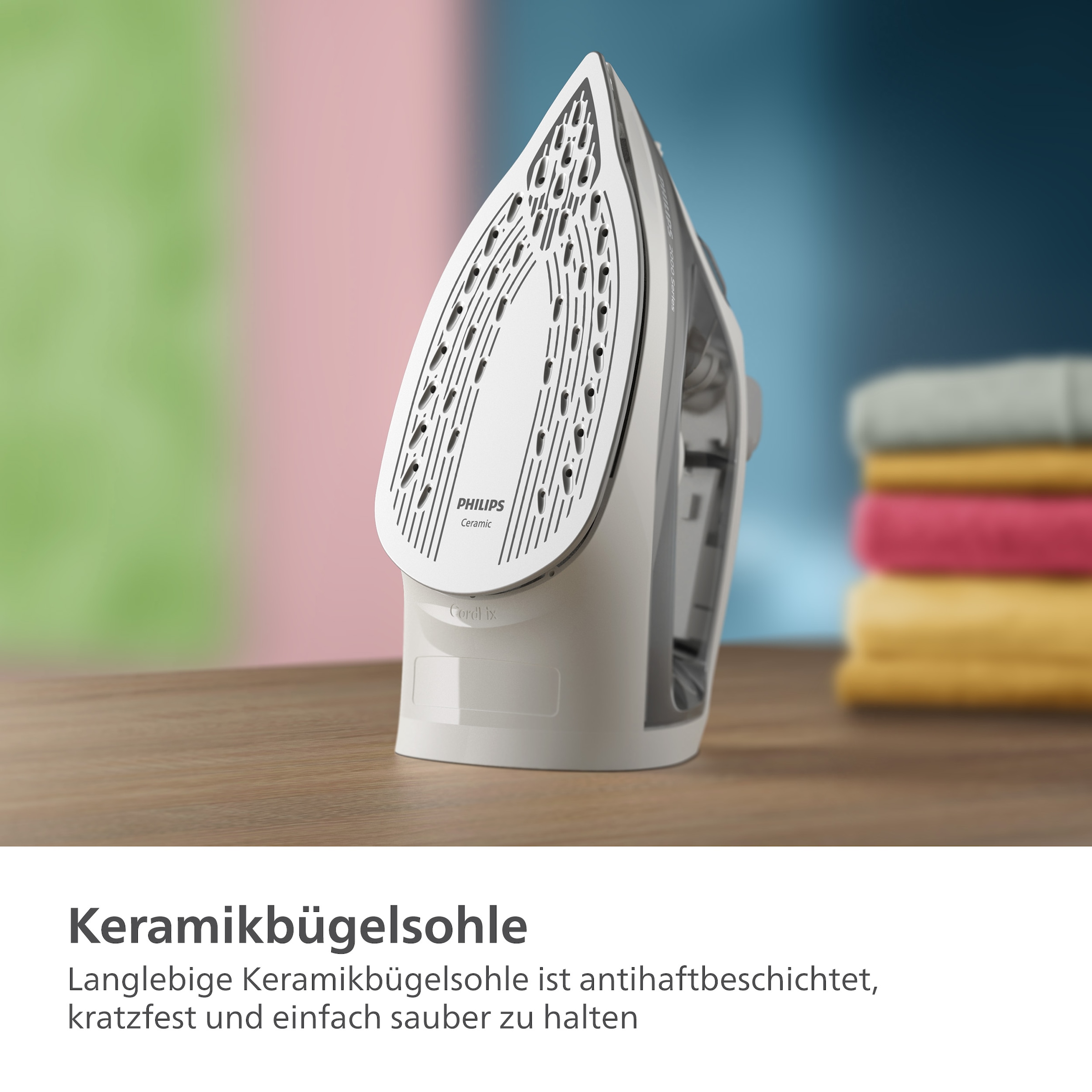 Philips Dampfbügeleisen »DST2020/80 2000 Series«, 2000 W, Keramikbügelsohle, mit 250 ml Wassertank und 110 g Dampfstoß