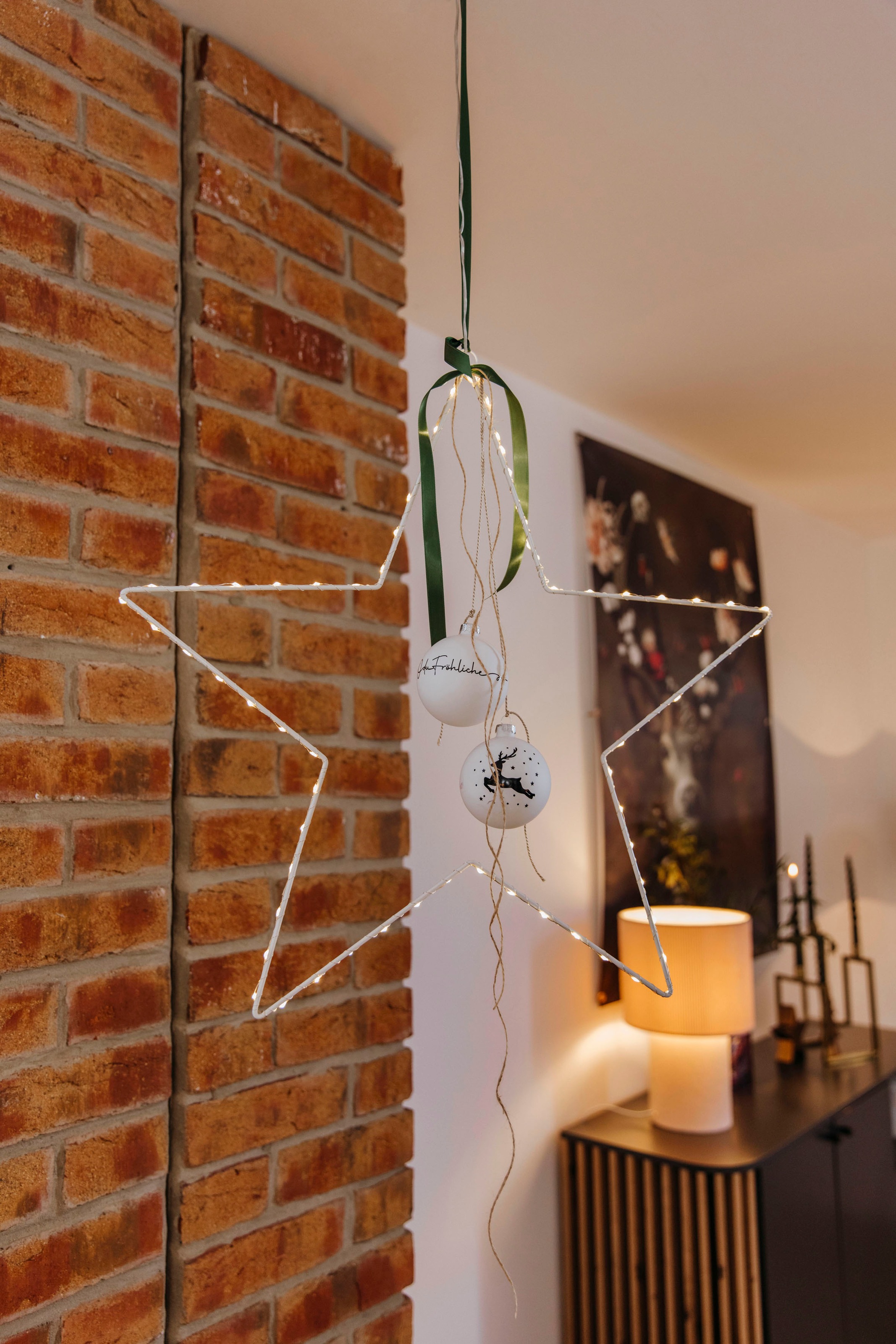 Öse Raten zum kaufen aus LED Draht, Design mit Aufhängen,Weihnachtsdeko AM auf aussen Stern, Weihnachtsstern
