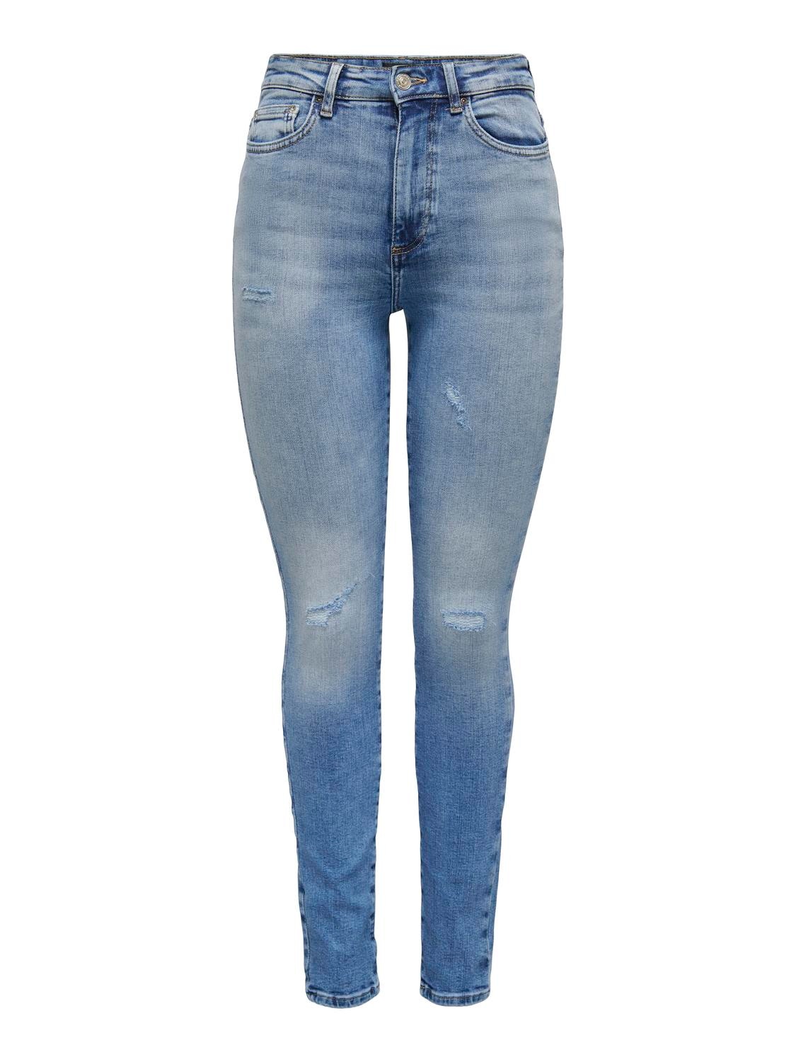 ONLY Skinny-fit-Jeans »ONLFOREVER ICON HW SK LAK DNM GEN476NOOS«, mit Destroyed Effekt