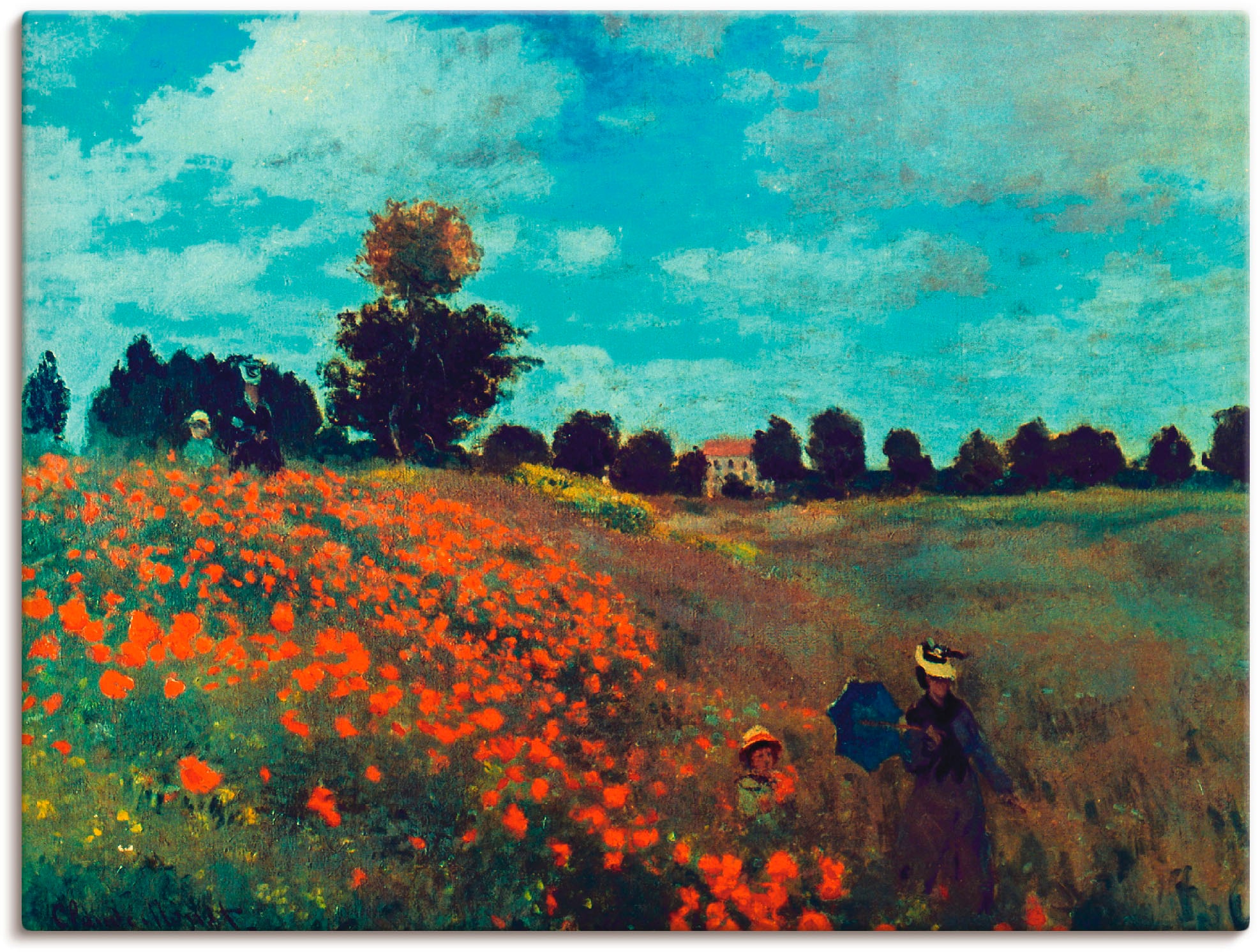 Artland Leinwandbild »Die Mohnblumen, 1873«, Blumenwiese, (1 St.), auf Keil günstig online kaufen