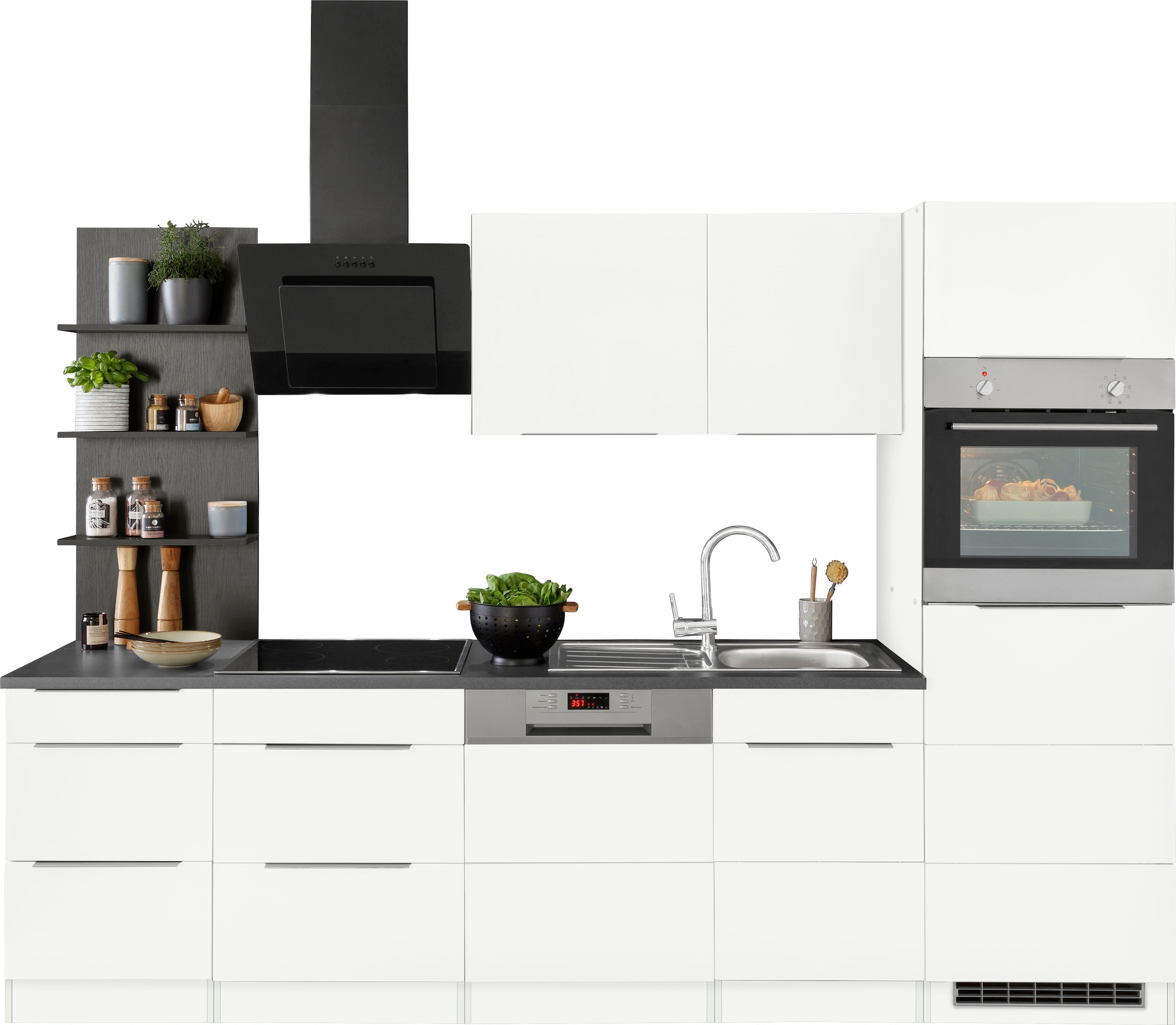 KOCHSTATION Küchenzeile »KS-Brindisi Breite 280 cm«, wahlweise mit E-Geräte günstig online kaufen