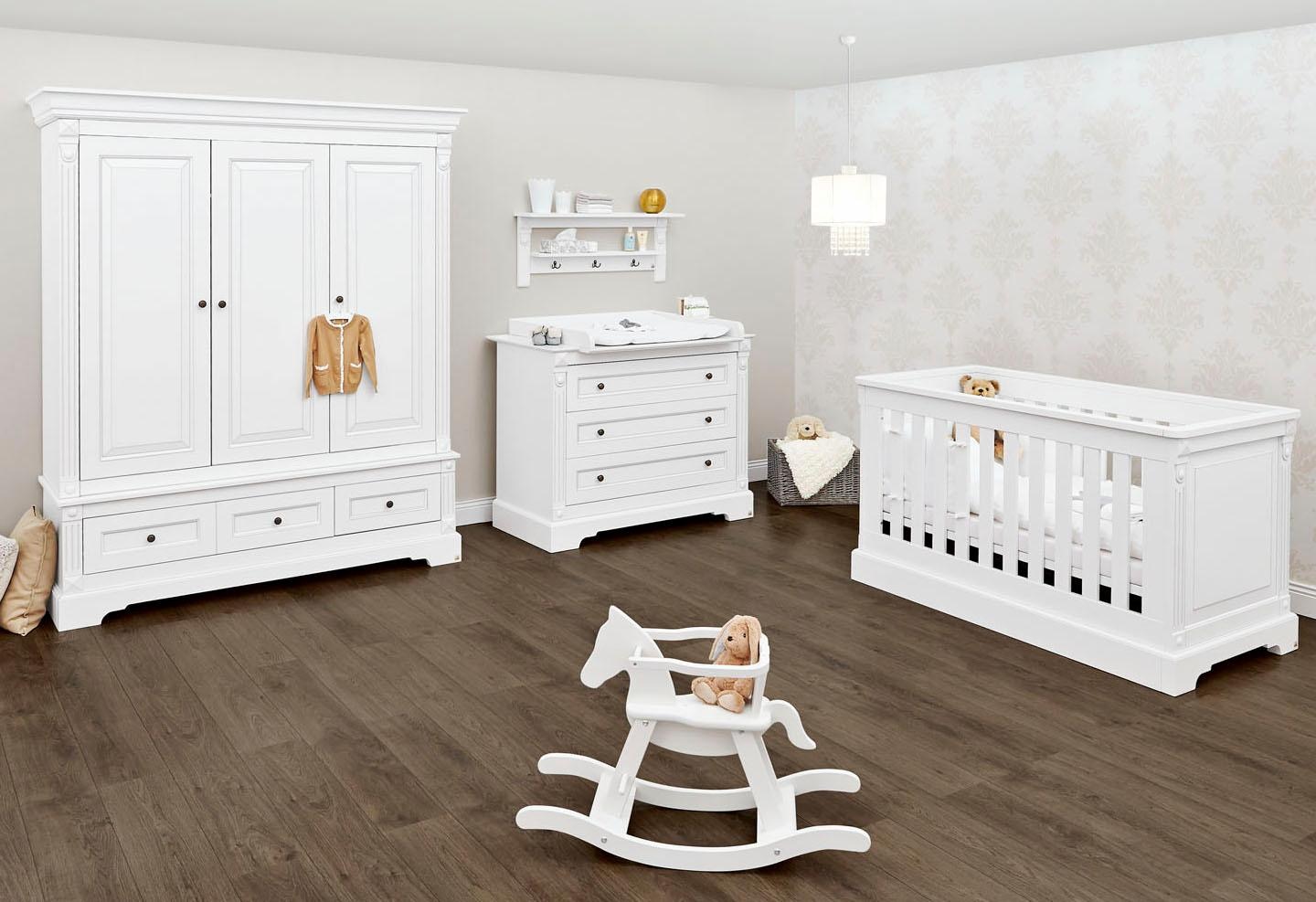 Pinolino® Babyzimmer-Komplettset, (Set, 3 tlg., Kleiderschrank, Wickelkommo günstig online kaufen