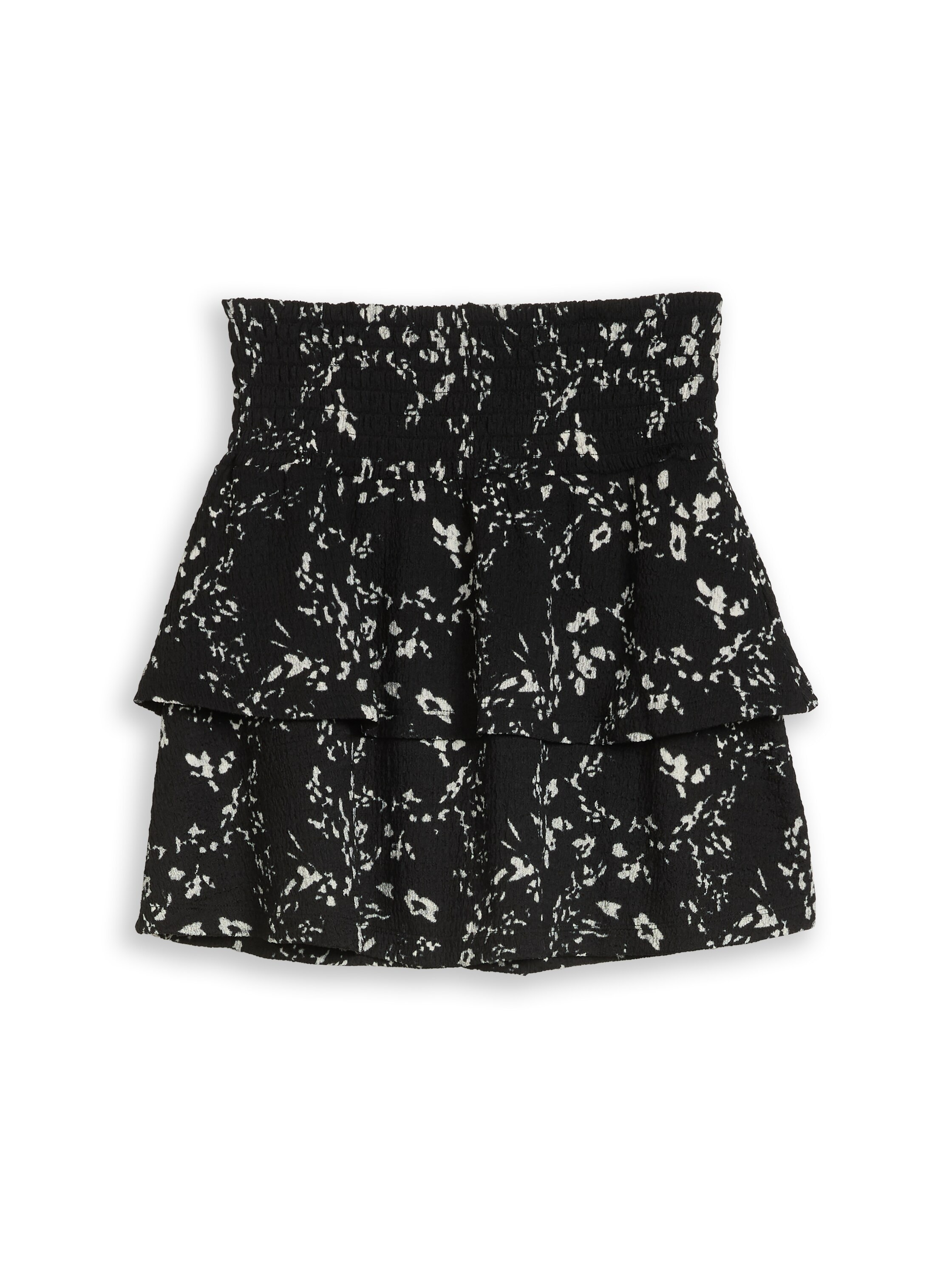 TOM TAILOR Denim Minirock Sommerrock mit floralem Allover-Print