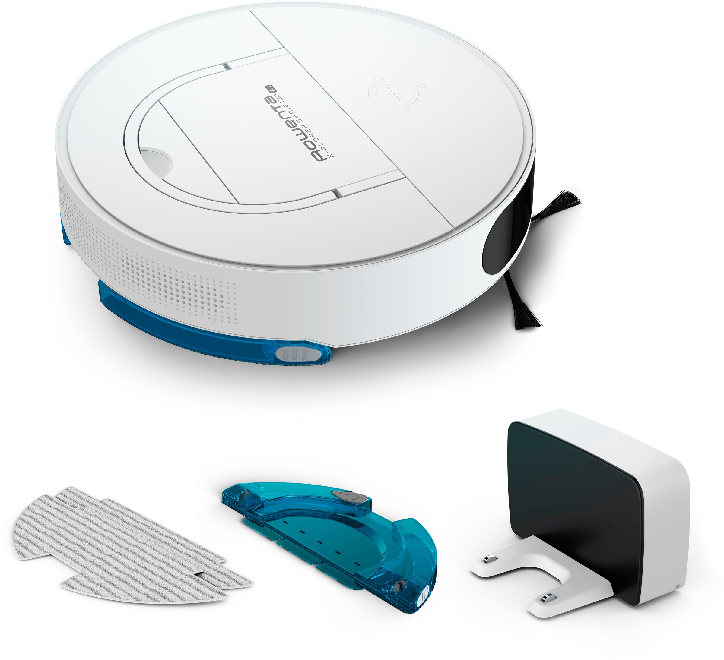 Rowenta Saugroboter »X-Plorer Serie 130 AI, 4-in-1 Wisch- & Saugroboter, 8 cm flach, 0,7 L,«, 120 Min. Laufzeit, 4 Reinigungsmodi, Lasernavigation, RR9067