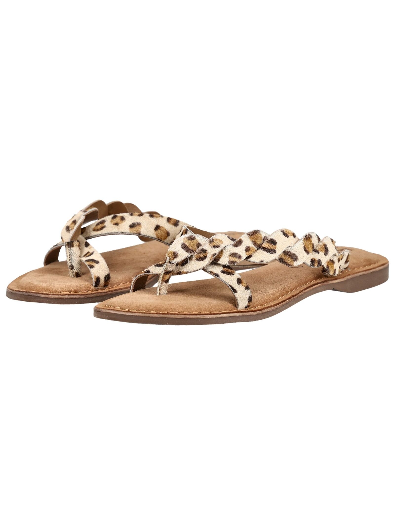 Lazamani Zehentrenner »Lazamani Pantoletten Leder/Textil«