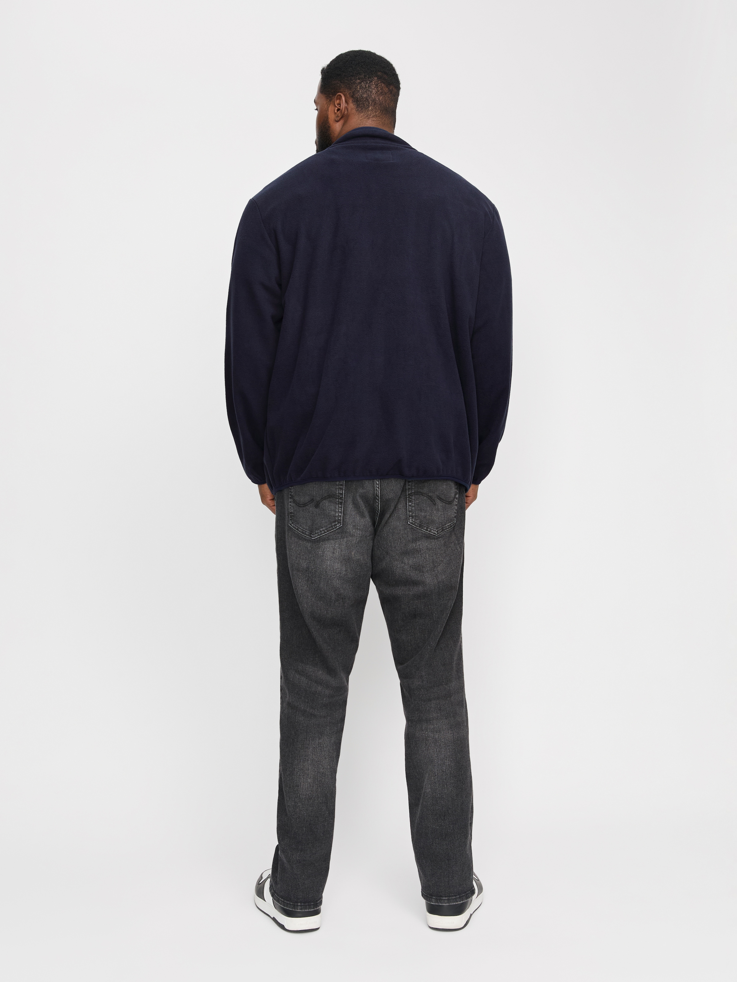 Jack & Jones PlusSize Fleecejacke »JJTHEO FLEECE JACKET PLS«, ohne Kapuze