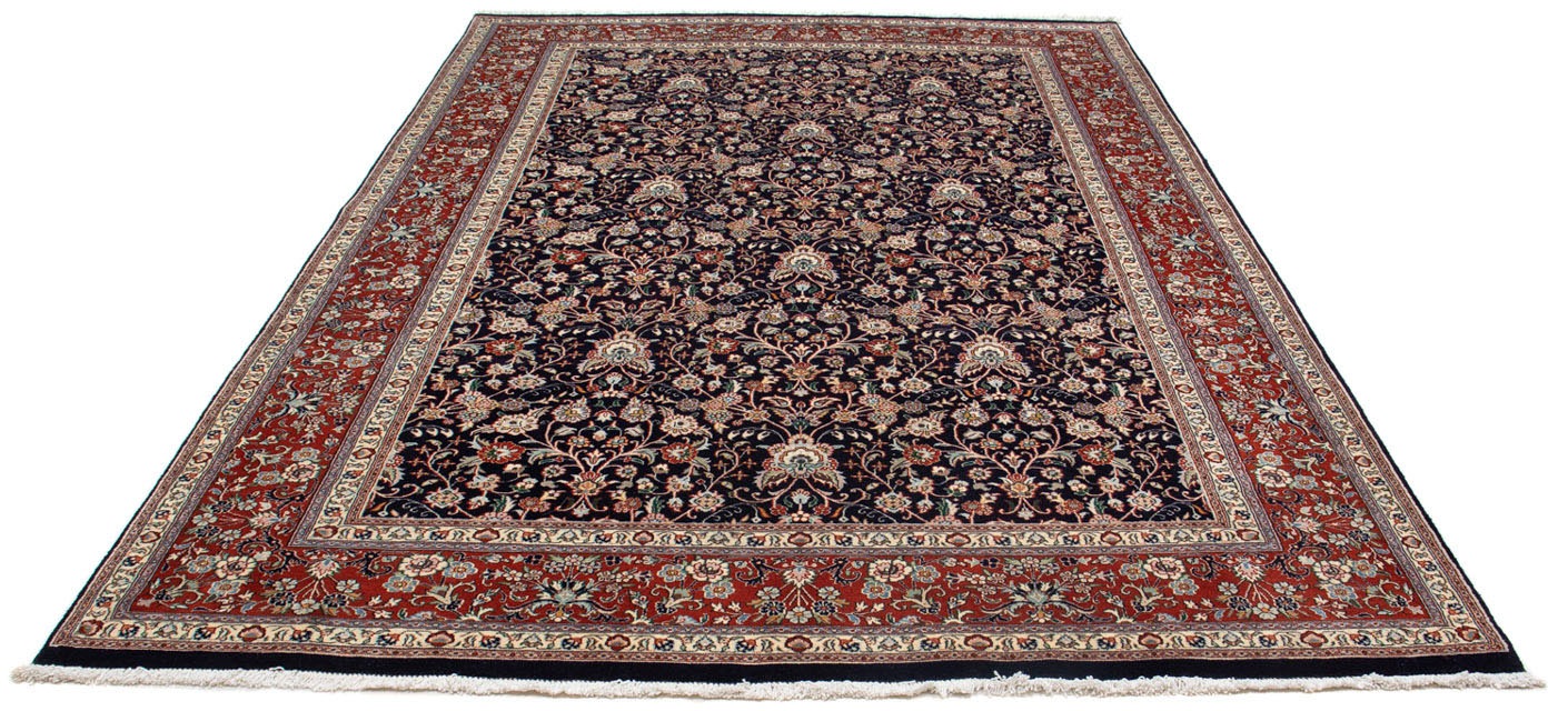 morgenland Wollteppich »Moud Blumenmuster Nero 290 x 192 cm«, rechteckig, 1 günstig online kaufen