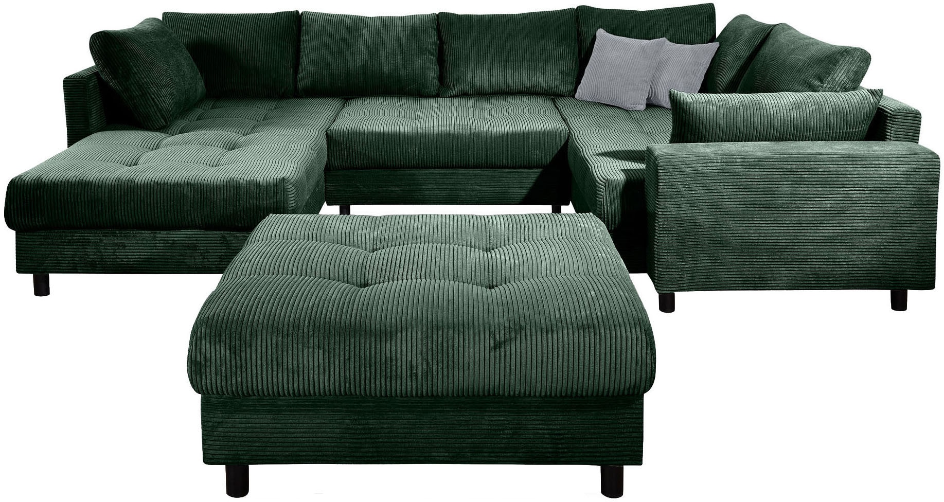 COLLECTION AB Wohnlandschaft »Toni U-Form mit Armlehne« inkl. Hocker und Zi günstig online kaufen