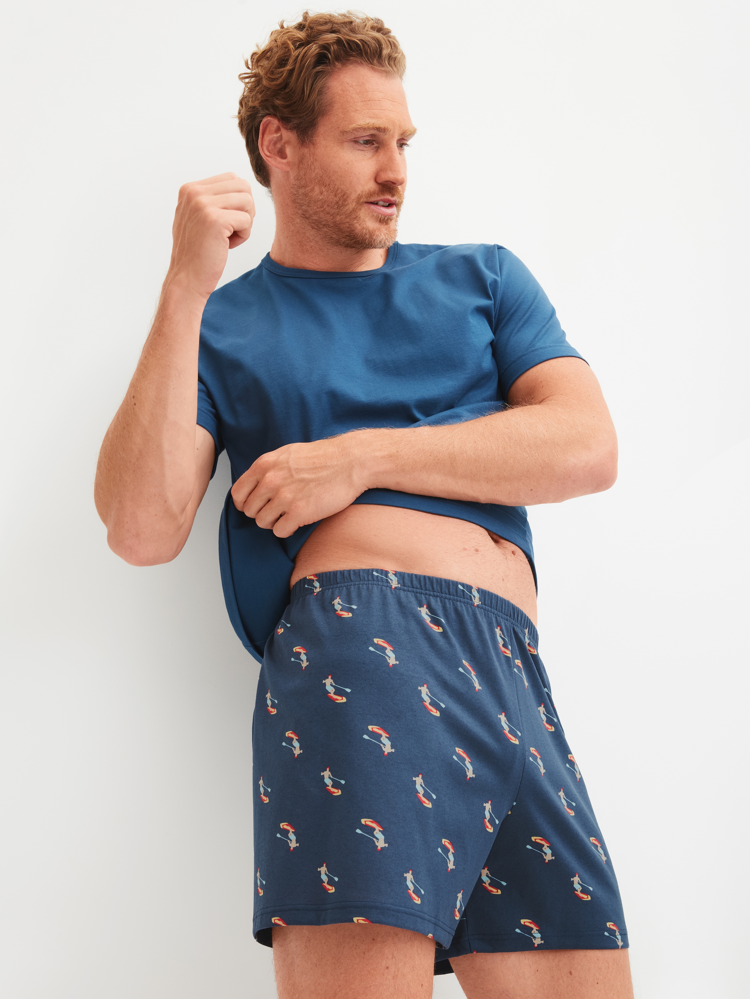 CALIDA Weiter Boxer »Prints« ohne Eingriff, lockere Passform, in Single-Jersey Qualität