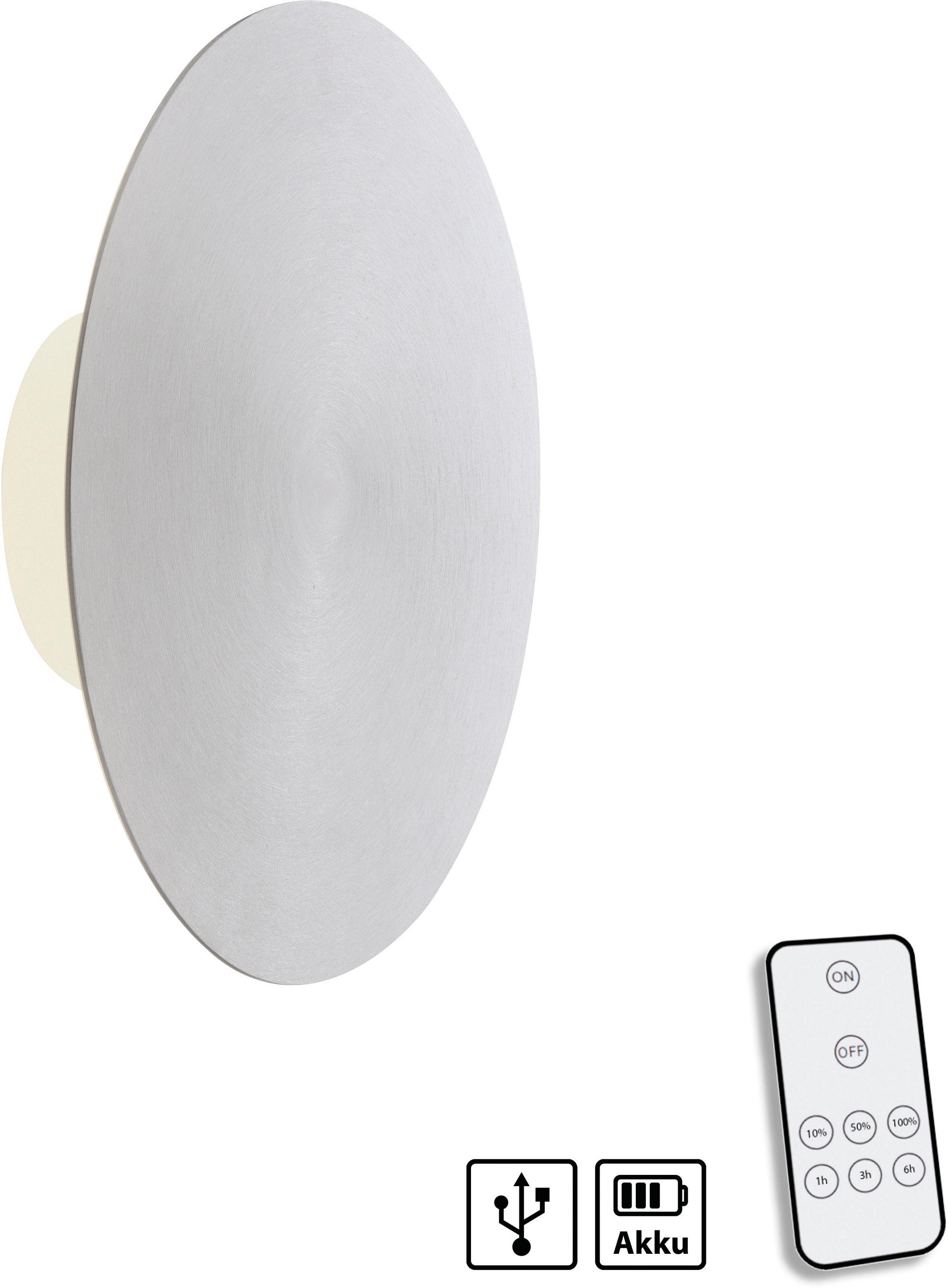 Paul Neuhaus Wandleuchte »AKKU PUNTU« LED-Board 1 Stk. Warmweiß