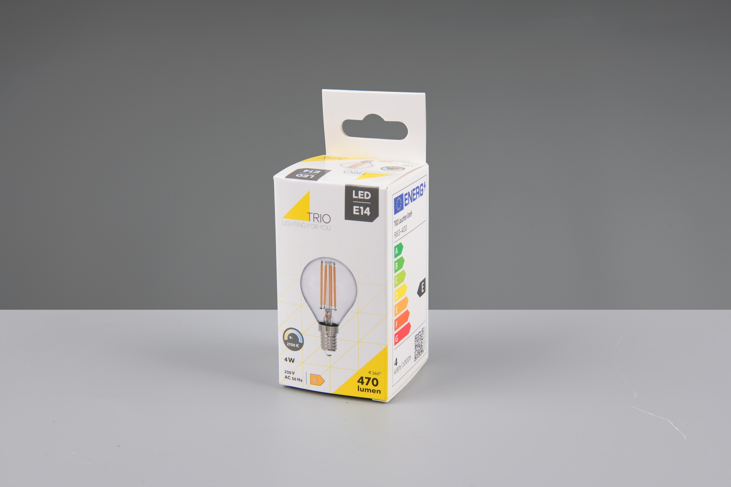 TRIO Leuchten LED-Filament »Leuchtmittel Set E14«, E14, 6 St., Warmweiß, 6er Set Filament Leuchtmittel E14 Fassung, Glühbirne E14 LED warmweiß