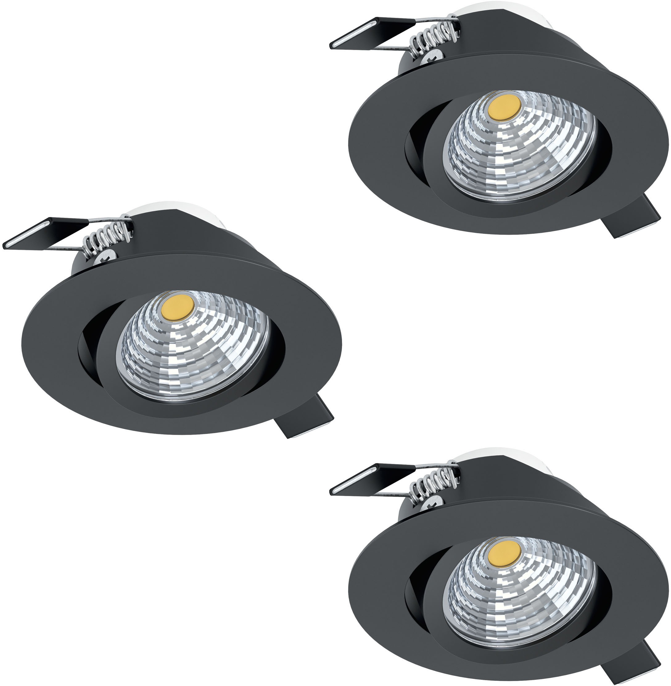 EGLO LED Deckenleuchte »SALICETO«, 3er-Set, Ø 8,80 cm, Leuchtenkopf schwenk günstig online kaufen