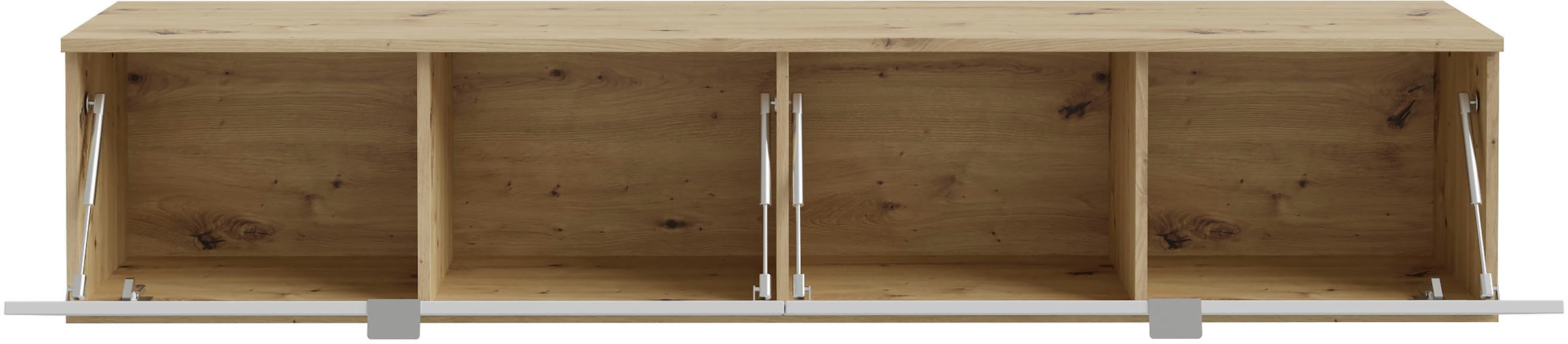 FORTE Lowboard »LibertadTV-Board, TV-Schrank«, großes TV Board, erweiterbar, Wandmontage, Metallgriff