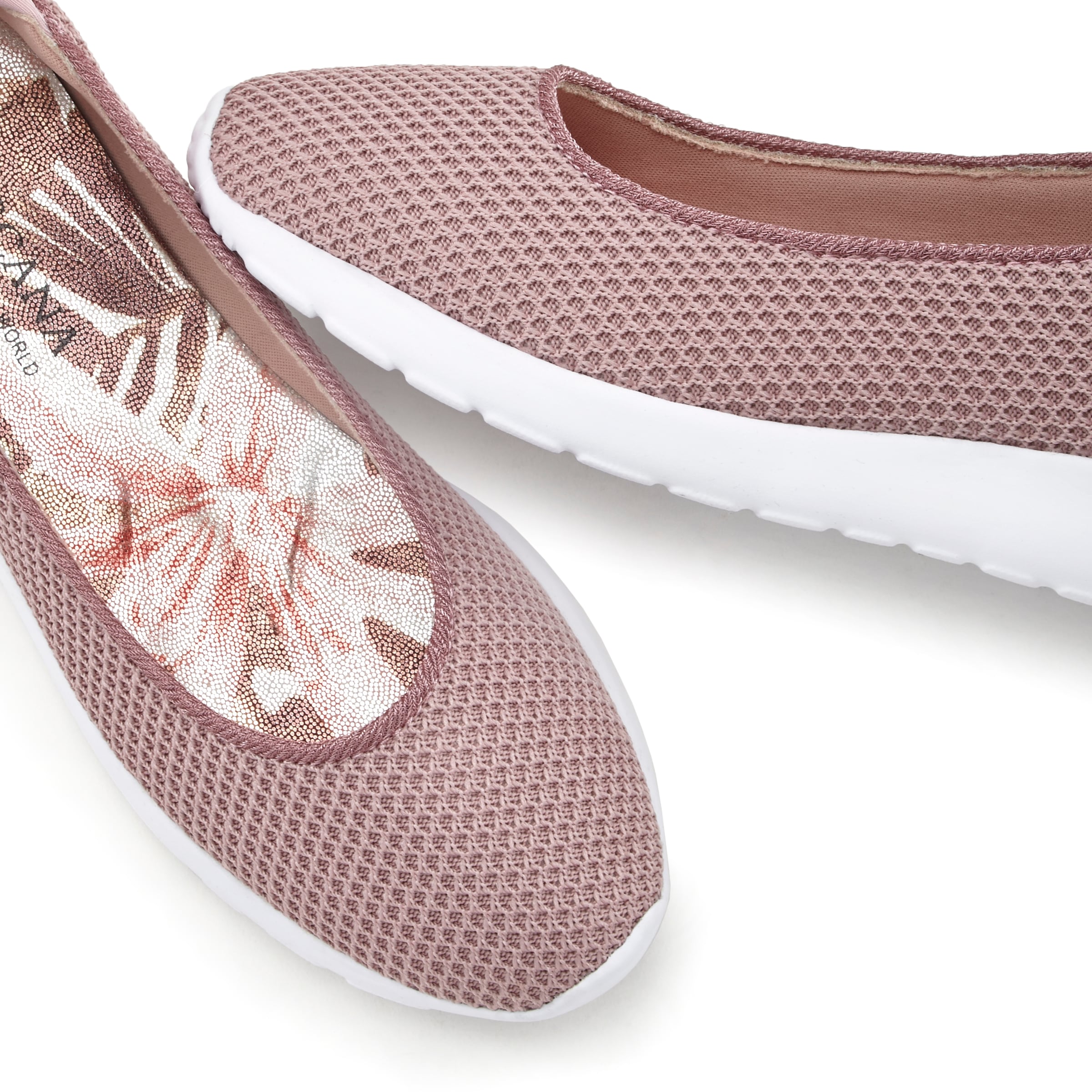 LASCANA Ballerina, Freizeitschuh, Slipper, Halbschuh, Sneaker Slip-In, leichte Mesh-Optik