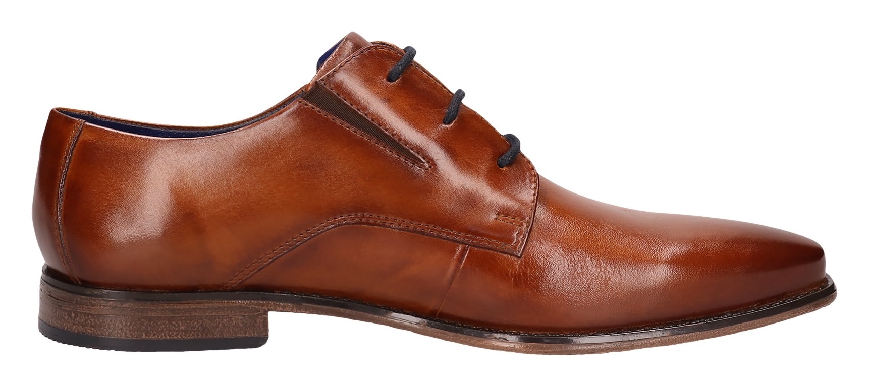 bugatti Schnürschuh, Business Schuh, Anzugschuh mit feinem Blockabsatz
