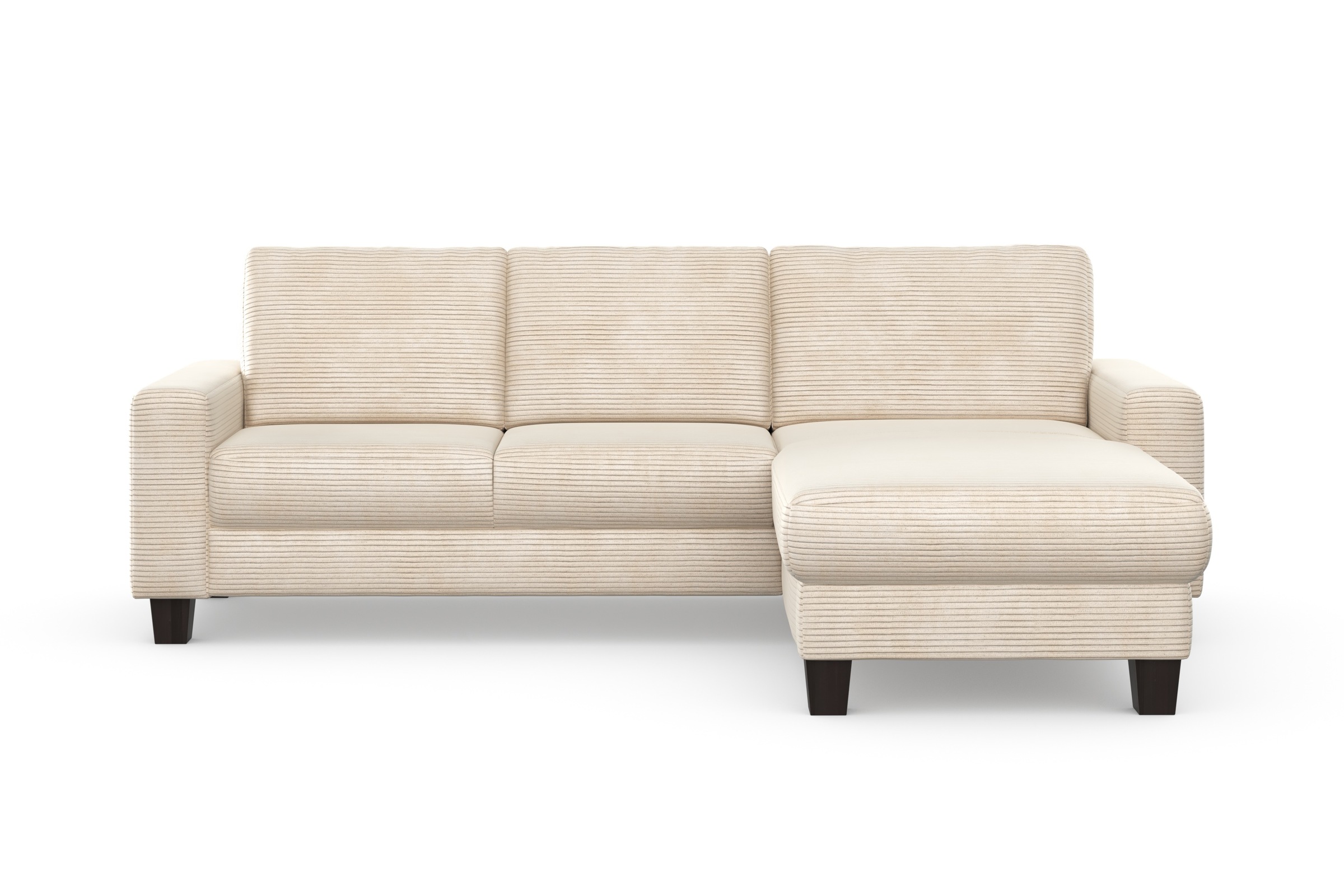 Home affaire Ecksofa »Summer L-Form«, mit Recamiere, mit oder ohne Bettfunktion und Bettkasten, Cord-Bezug