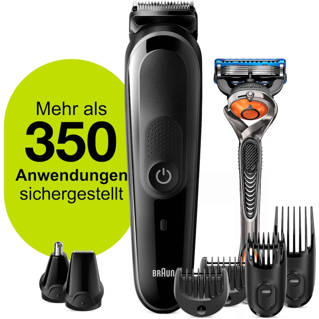 Braun Multifunktionstrimmer »8-in-1 Multi-Grooming-Kit 5 MGK5260«, Gesichtshaartrimmer, Barttrimmer und Haarschneider für Herre