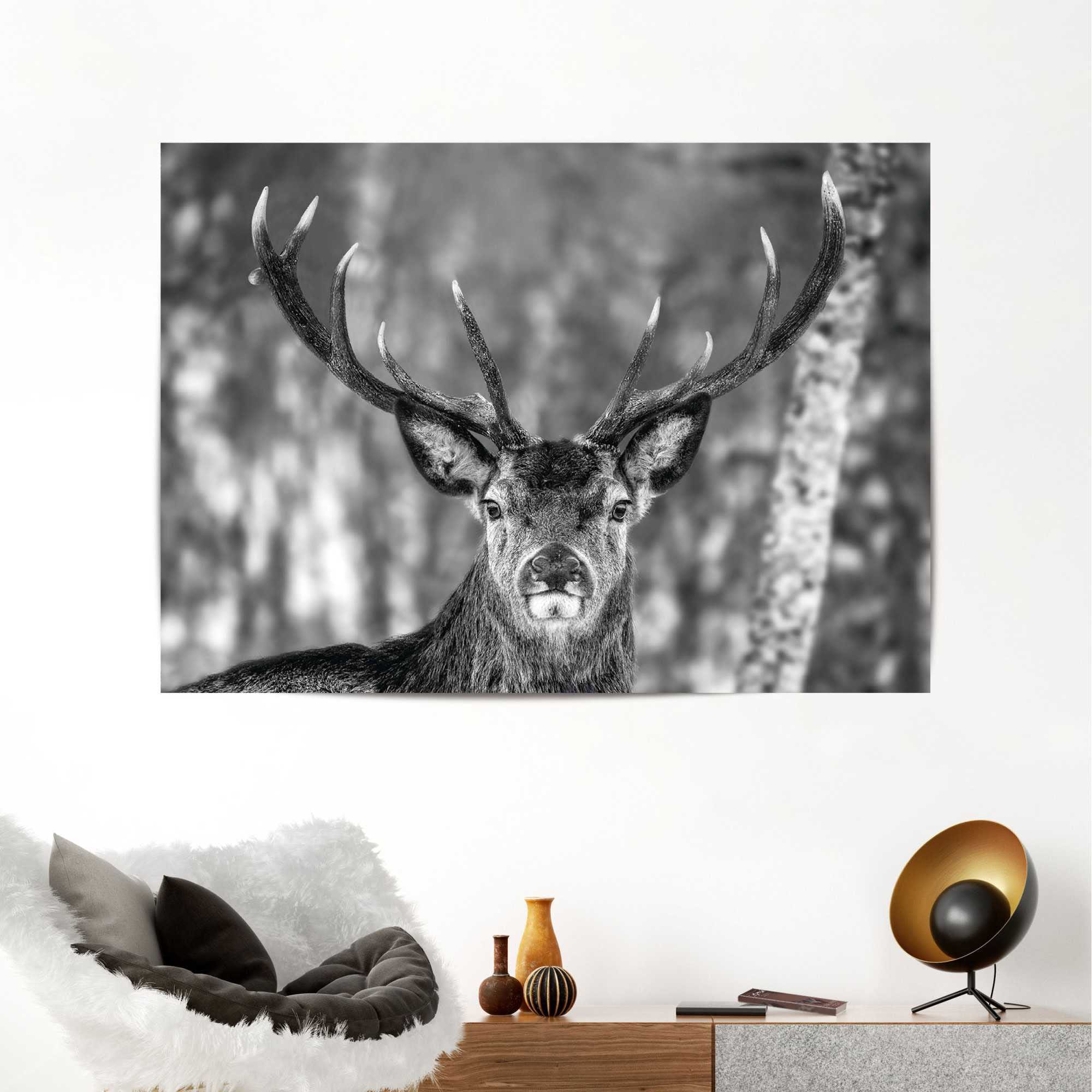 Reinders! Poster »Hirsch im Winter«