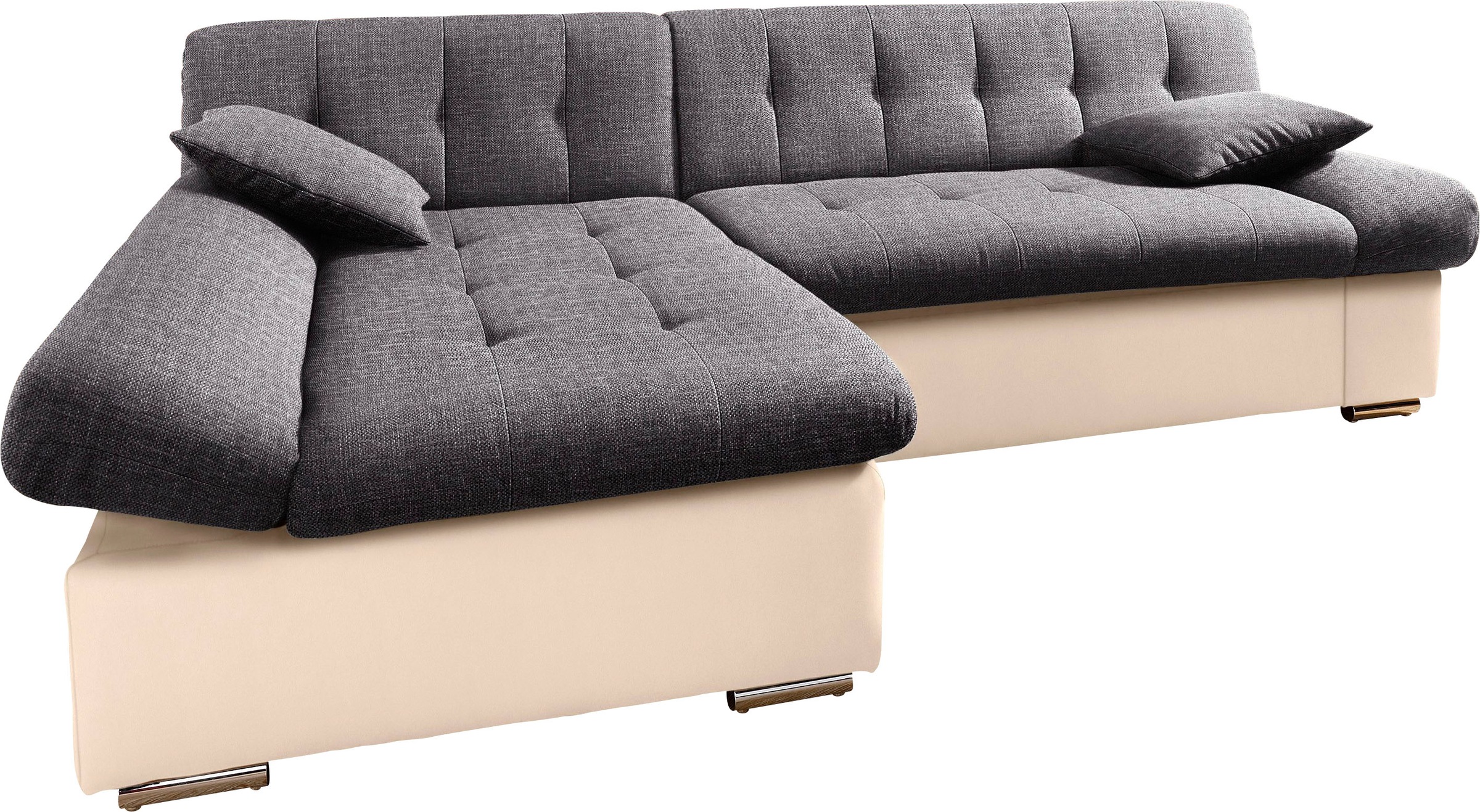 TRENDMANUFAKTUR Ecksofa »Reggae, modern und bequem, aktueller Materialmix, günstig online kaufen