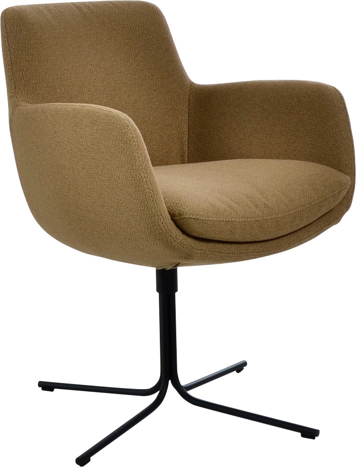 K+W Komfort & Wohnen Drehstuhl »Pego« () filigranem 4-Fuß-Gestell in schwar günstig online kaufen