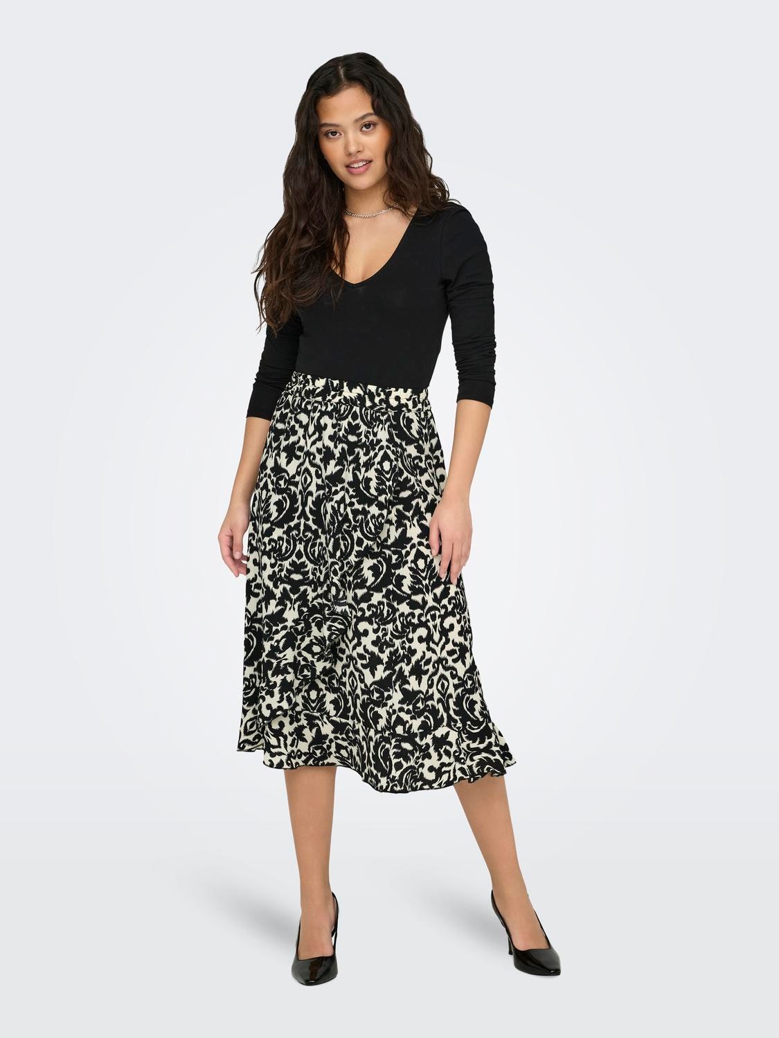 ONLY Wickelrock »ONLCARLY FLOUNCE LONG SKIRT«