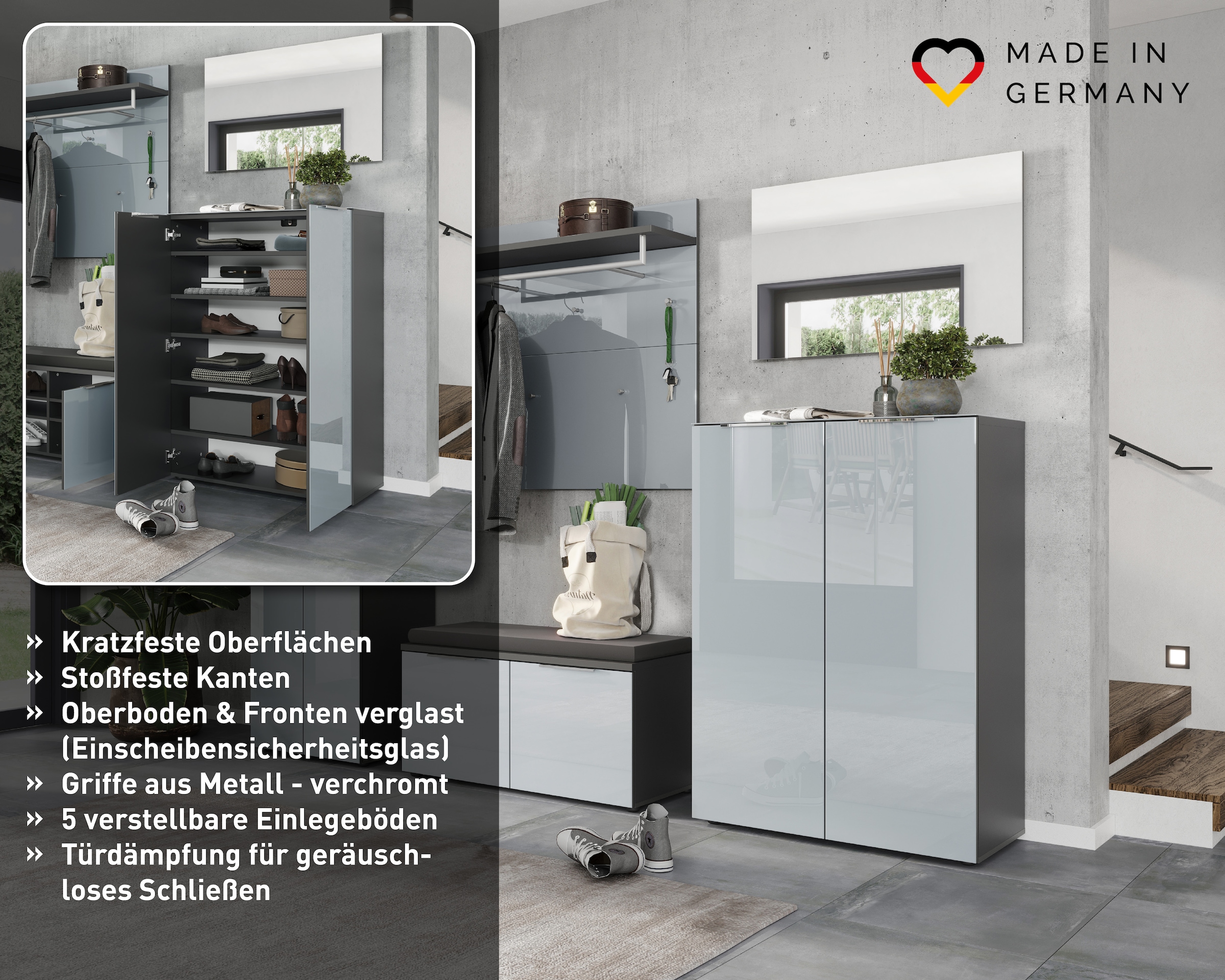 GERMANIA Schuhschrank »Oakland«
