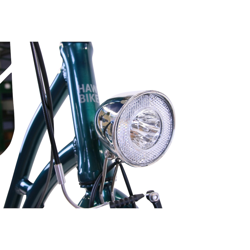 HAWK Bikes Cityrad »HAWK City Classic Joy British Green«, 3 Gang, Shimano, Nexus Schaltwerk