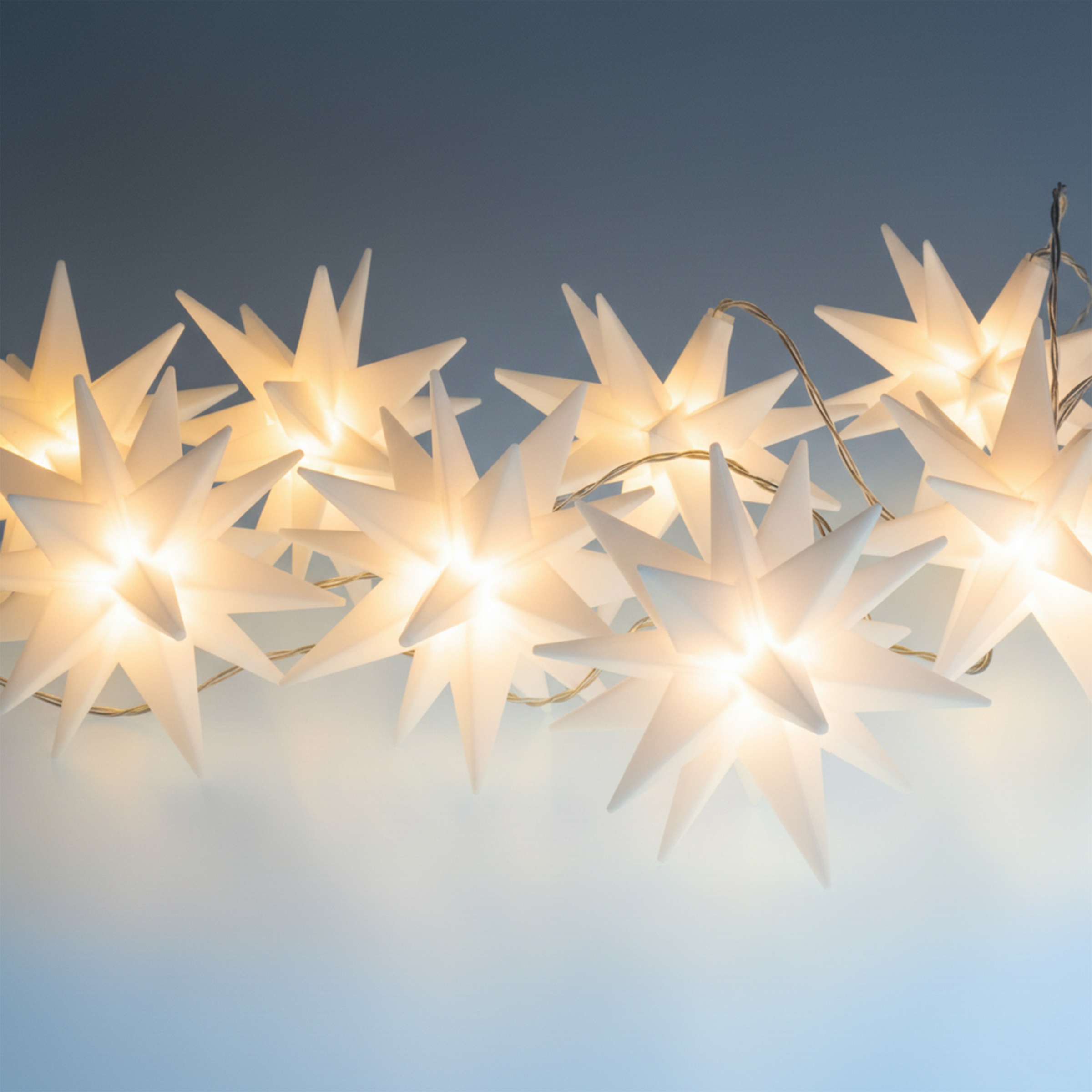 my home LED-Lichterkette »Elvya« 10 Stk.-flammig 3D 10er Sternenlichterkette