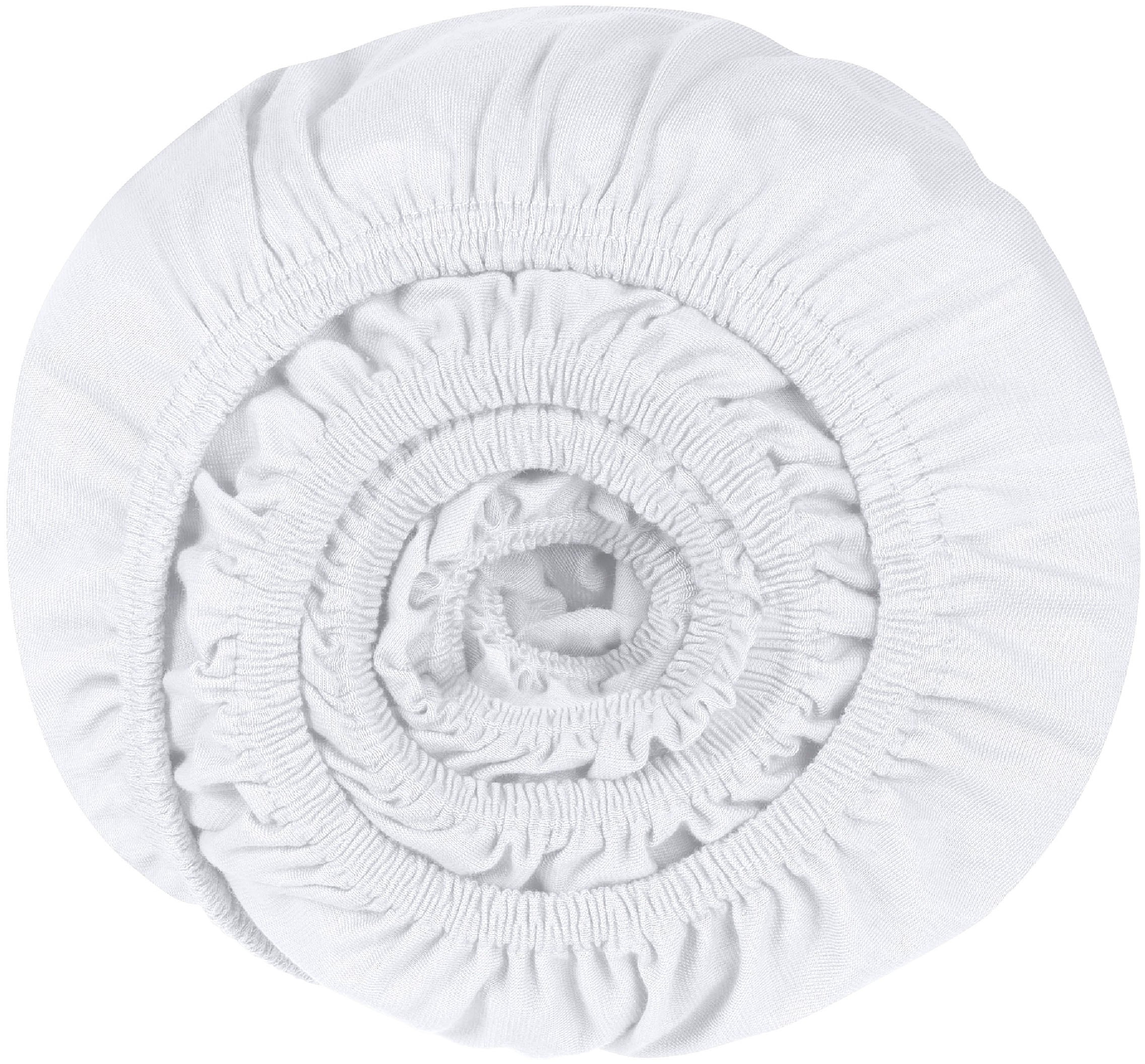 Schiesser Spannbettlaken »Flexi für Topper aus 95% Baumwolle und 5% Elasthan in Premium-Qualität«, für Matratzen bis zu 10 cm Höhe, MADE IN GREEN by OEKO-TEX®