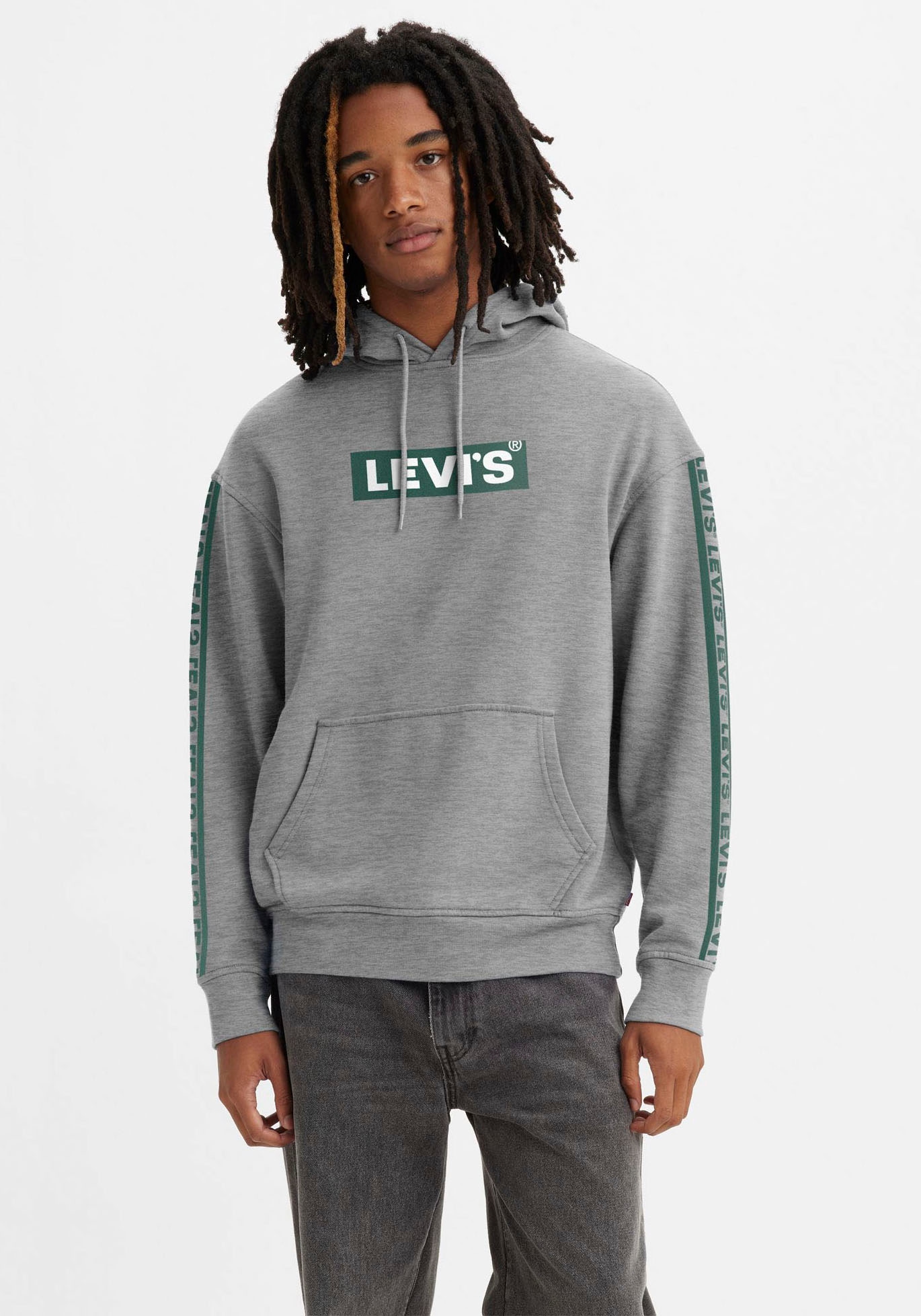 Levi's® Hoodie »RELAXED GRAPHIC«, in melierter Optik mit Logoschriftzug an den Ärmeln