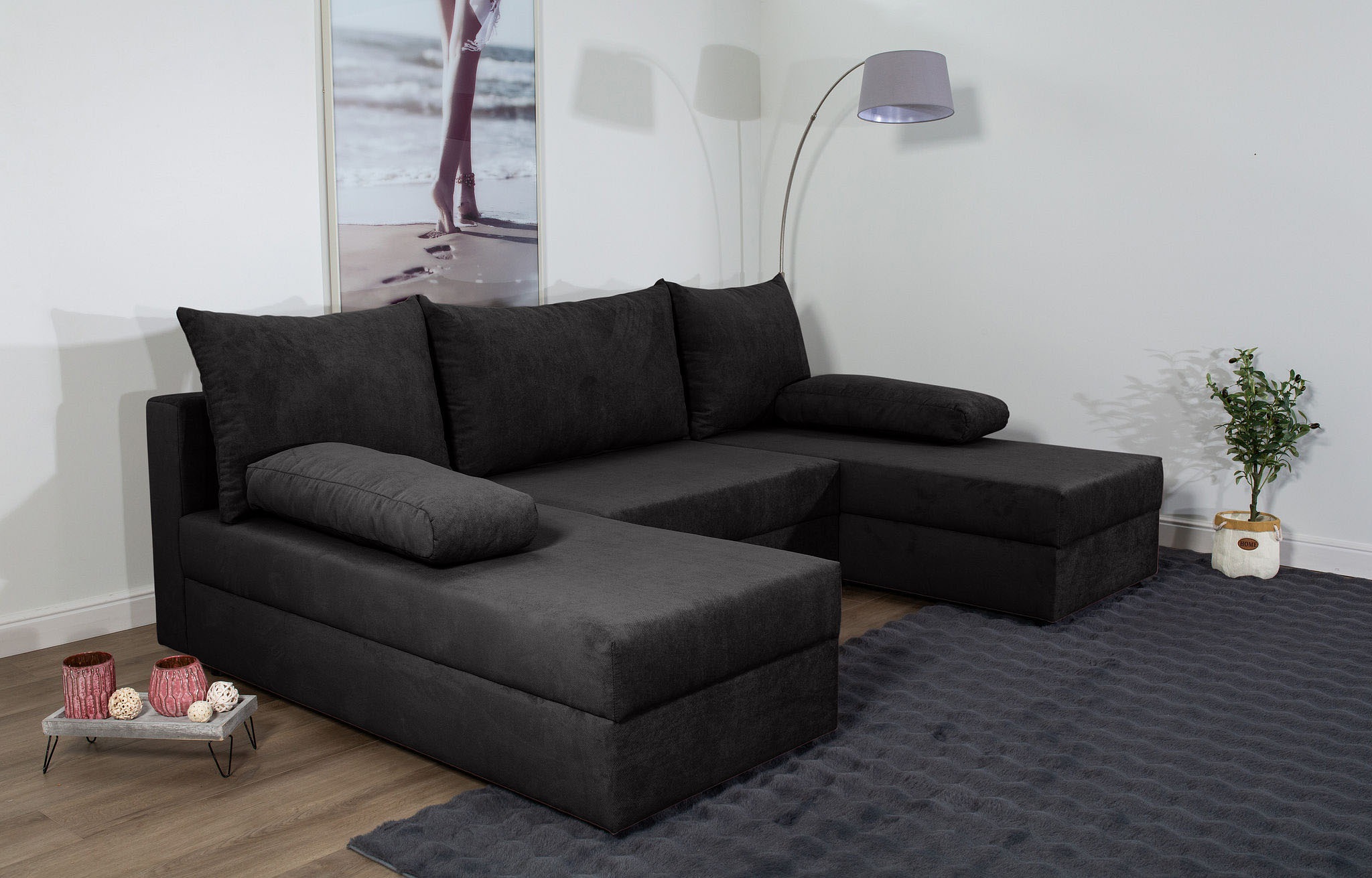 COLLECTION AB Wohnlandschaft »Pico U-Form, Breite 220, mit Schlaffunktion, günstig online kaufen