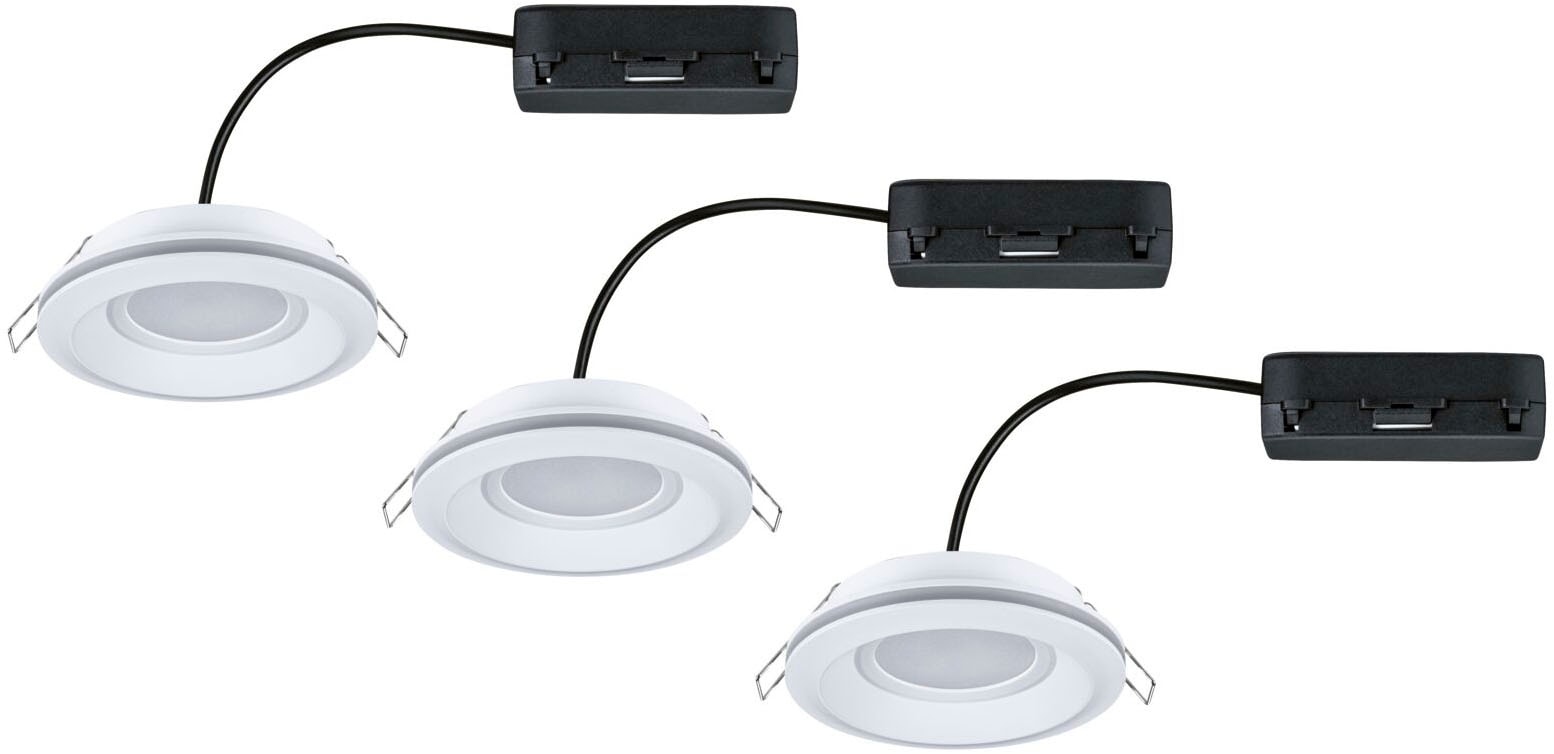 Paulmann LED Einbauleuchte »LED Einbauleuchte Sormus IP65 rund 100mm«, 3 flammig, Memoryfunktion