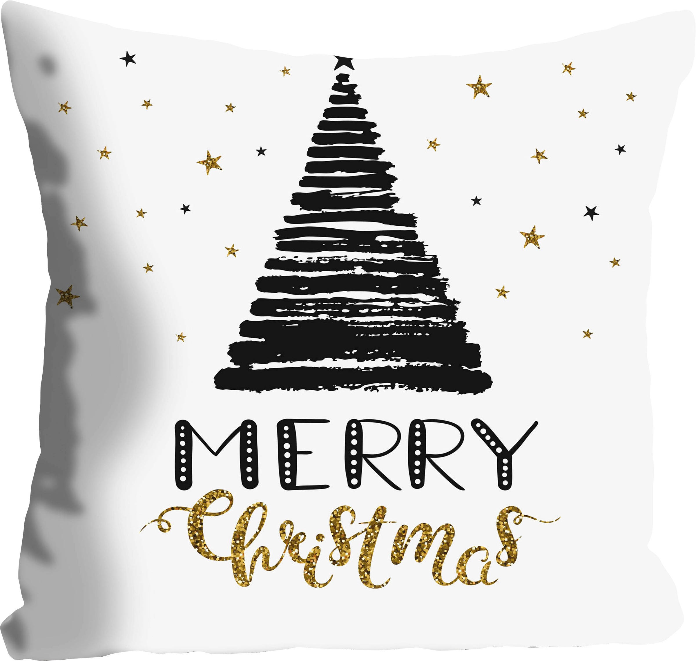 queence Dekokissen »Levi«, Kissenhülle,Merry Christmas,Tannenbaum,Weihnacht günstig online kaufen