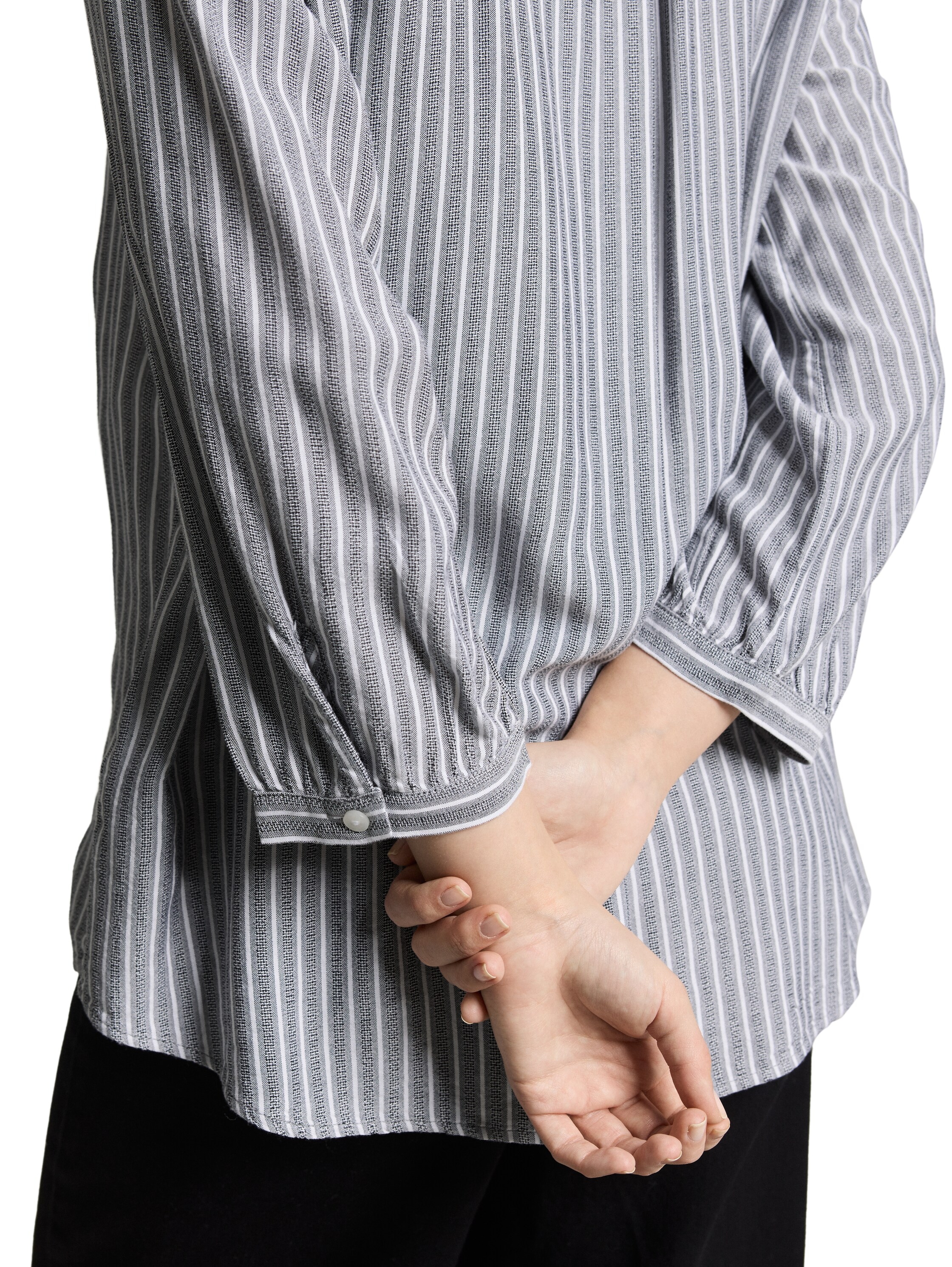 TOM TAILOR Klassische Bluse mit Streifen Muster
